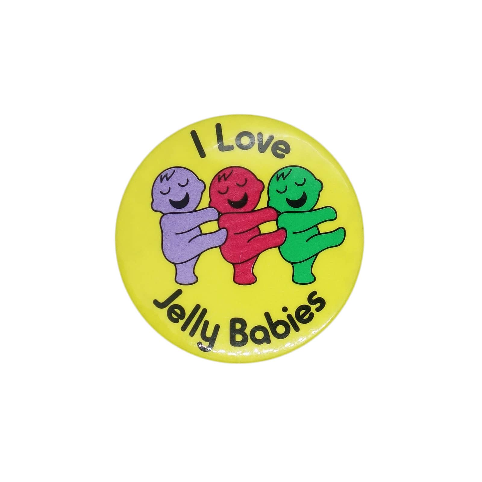 I Love Jelly Babies 缶バッジ バッチ ジェリーベイビー グミ