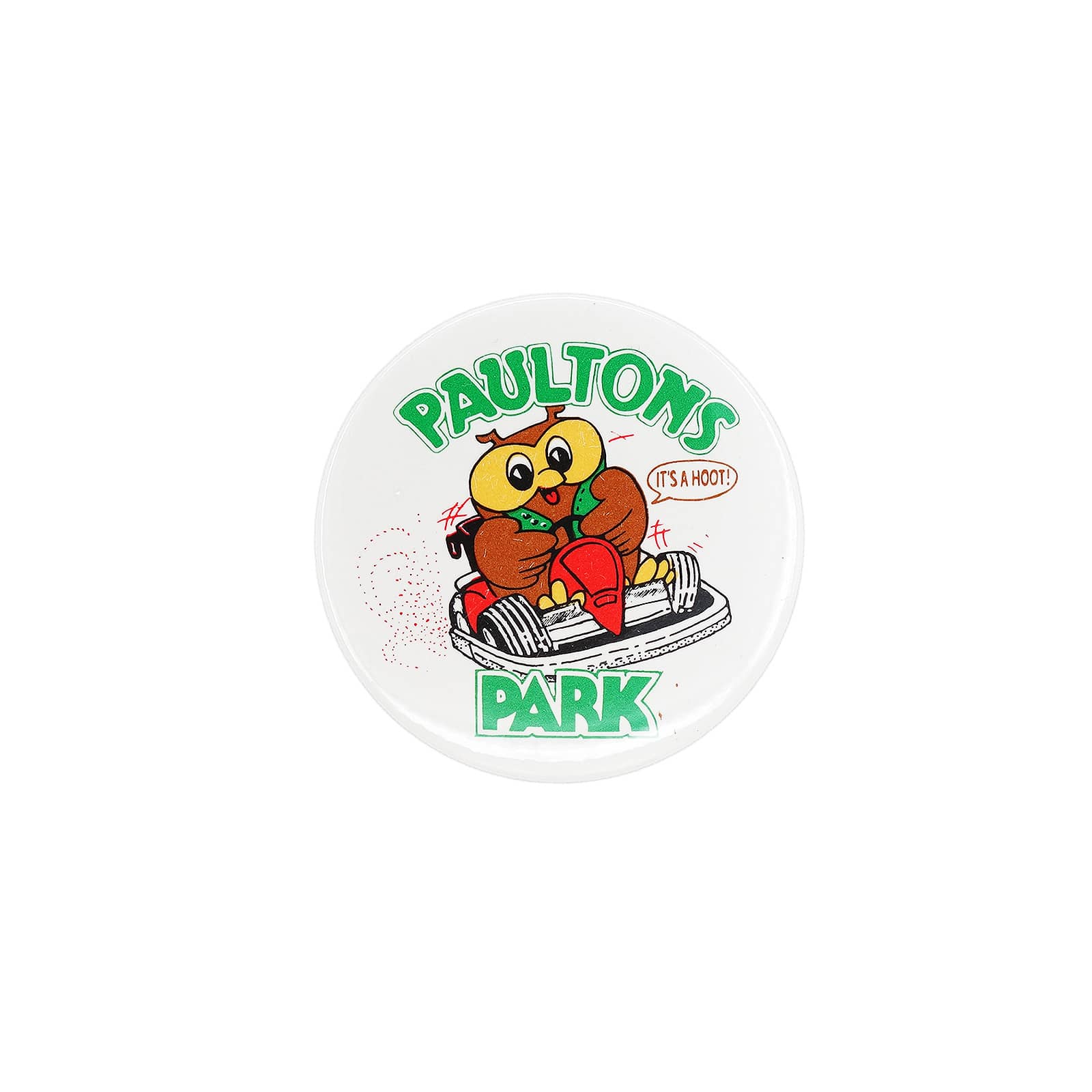 テーマ パーク PAULTONS PARK 缶バッジ バッチ フクロウ パーシー