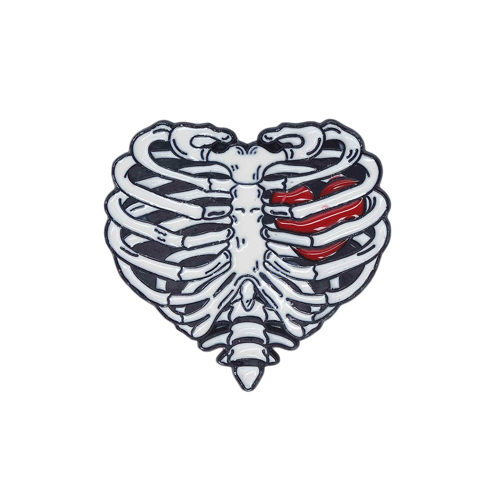 肋骨 心臓 ハート型 ピンズ