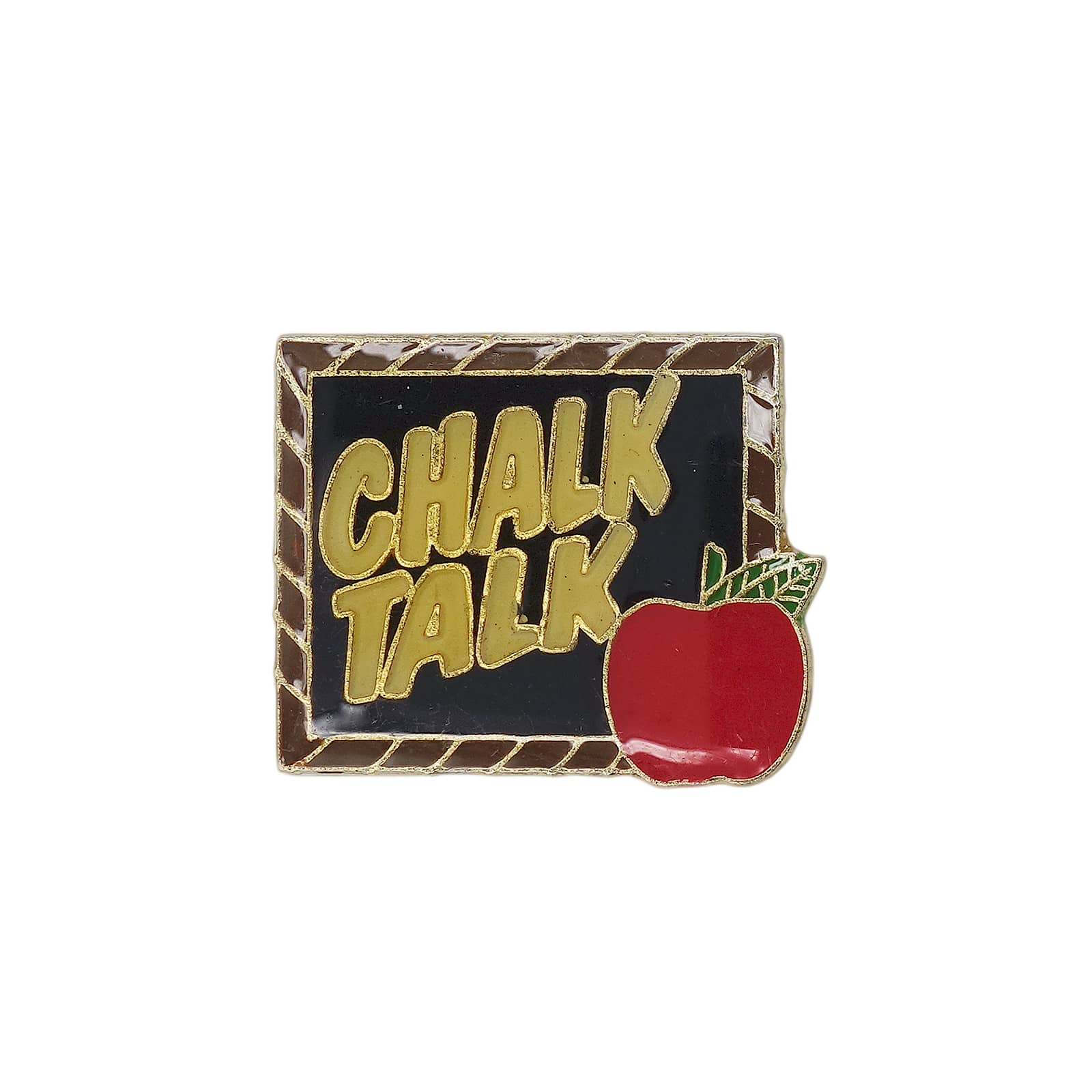 CHALK TALK 黒板とリンゴ ピンズ