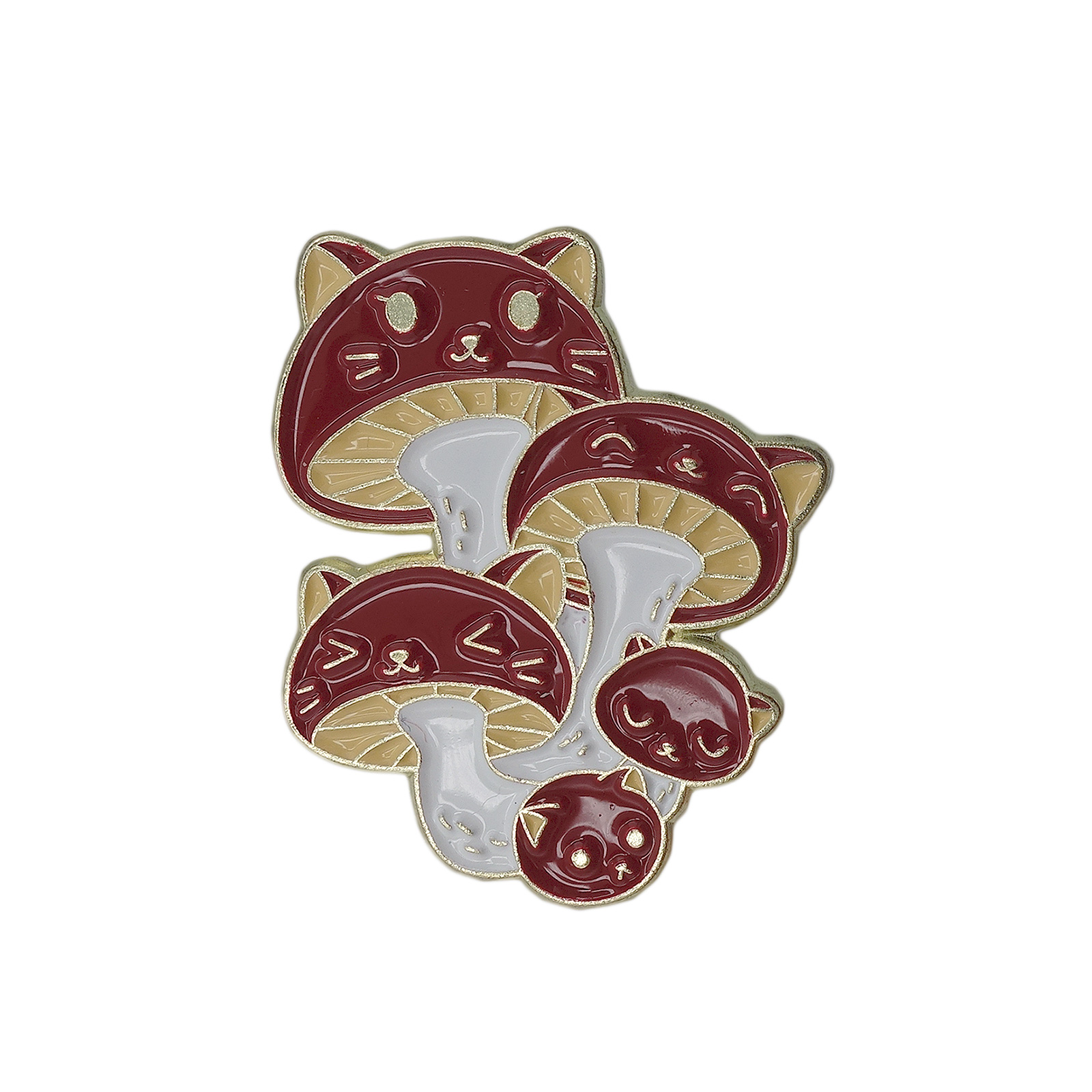 猫キノコ ピンズ