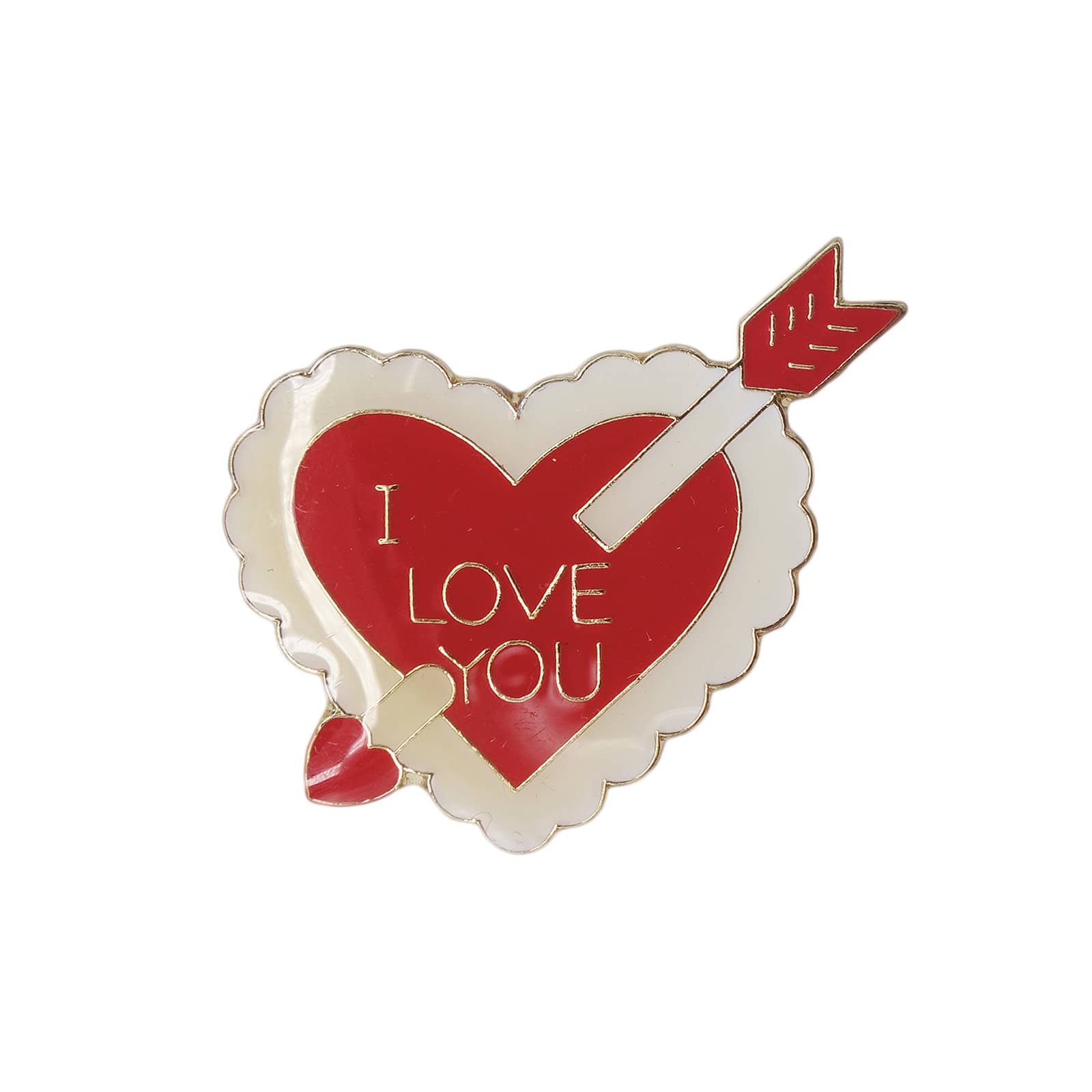 I LOVE YOU ハートを射抜く矢 ピンズ