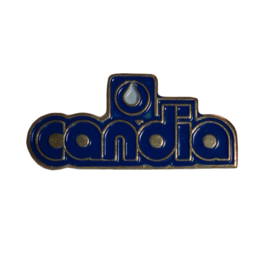 ピンズ 乳製品会社 candia ロゴ フランス 留め具付き ピンバッジ