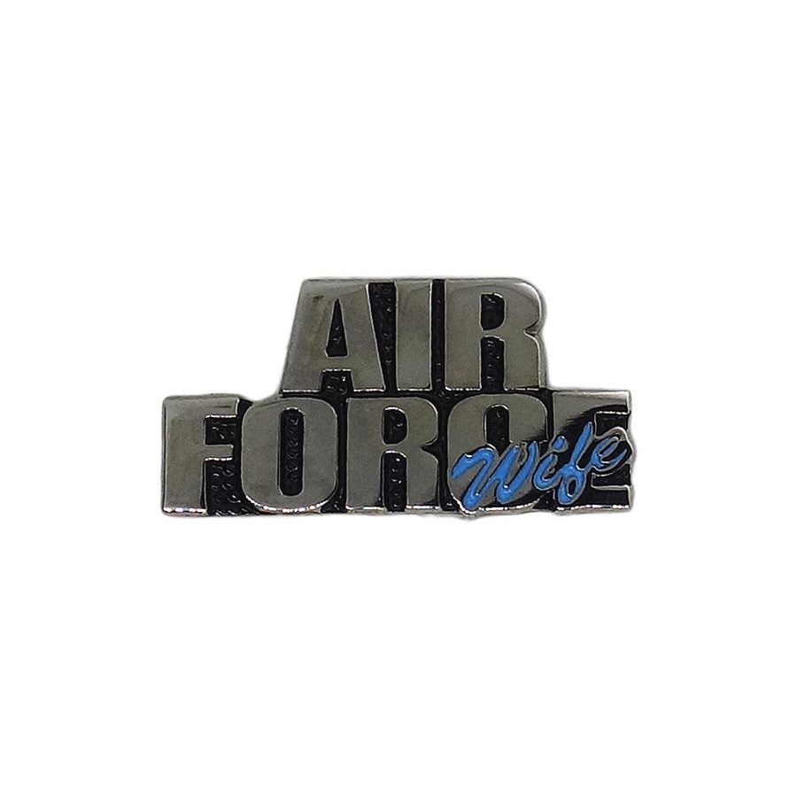 AIR FORCE Wife ピンズ 留め具付き