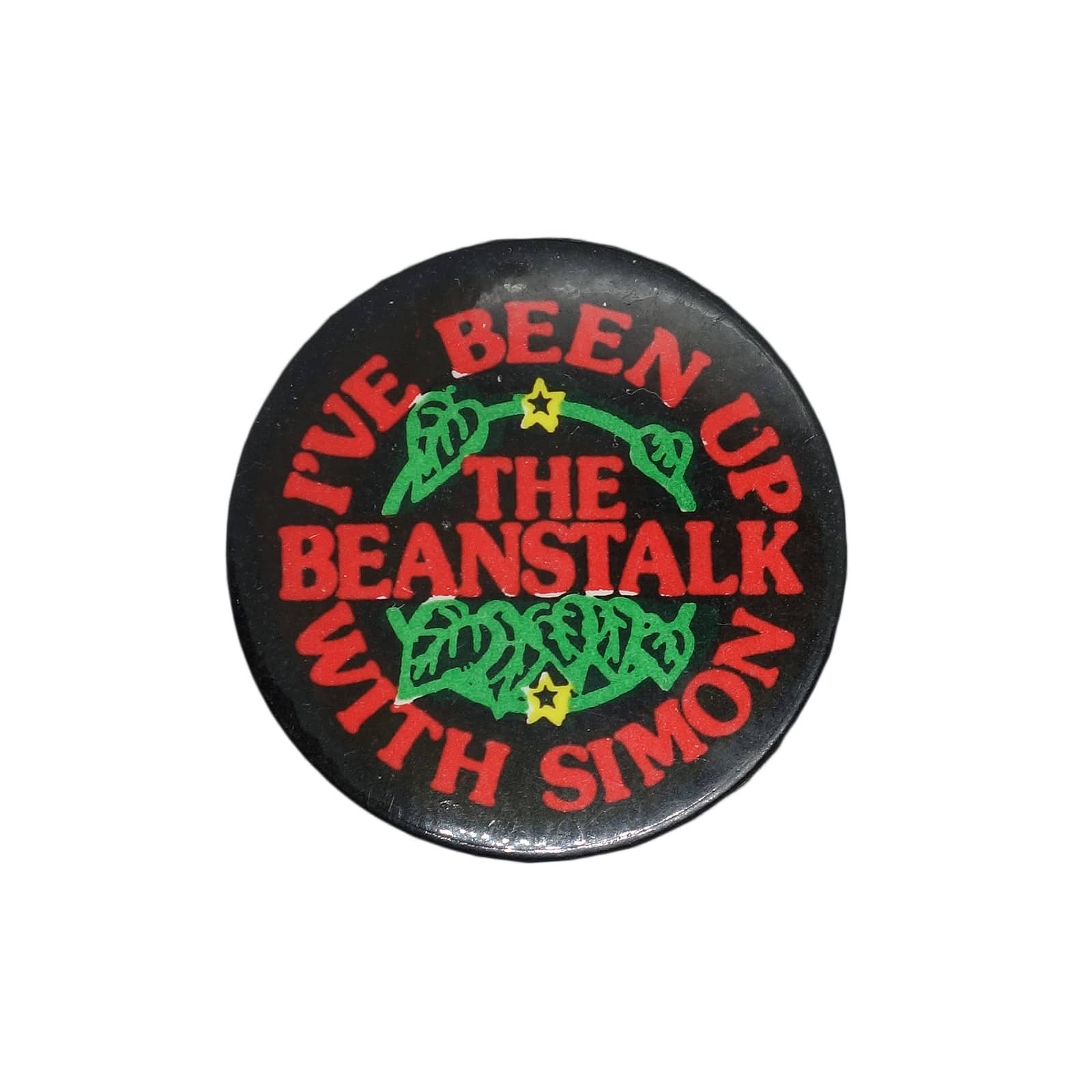 I'VE BEEN UP THE BEANSTALK WITH SIMON 缶バッジ バッチ