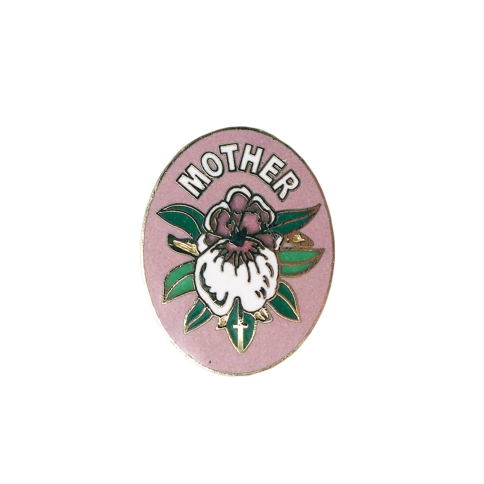 MOTHER ピンズ 花 十字架