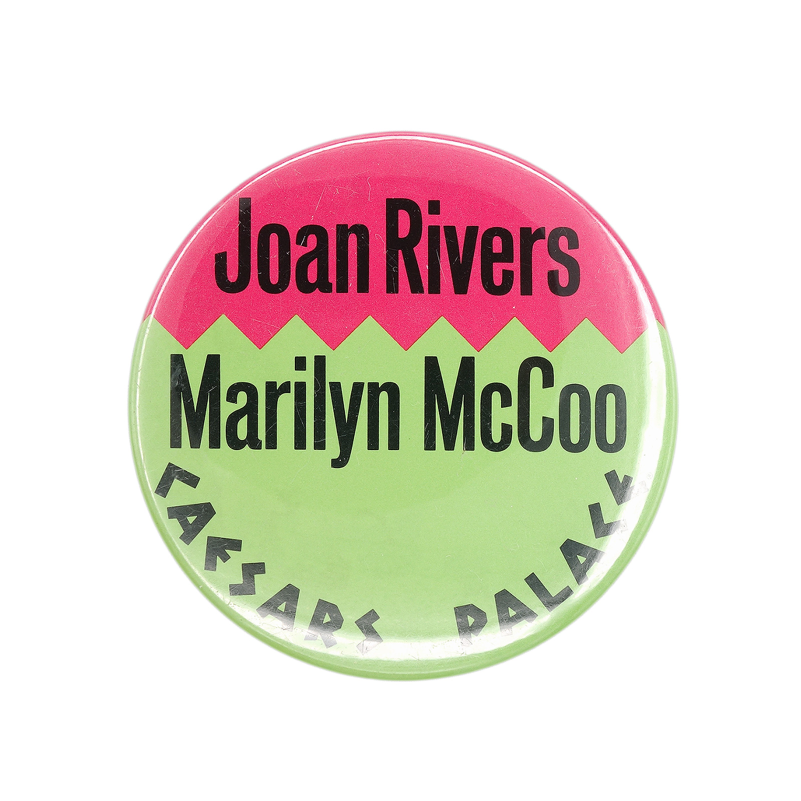 Joan Rivers ジョーン・リバーズ Marilyn McCoo マリリン・マックー 缶バッジ