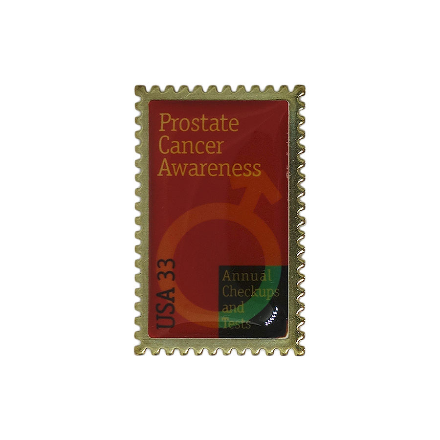 Prostate Cancer Awareness 切手型 ピンズ