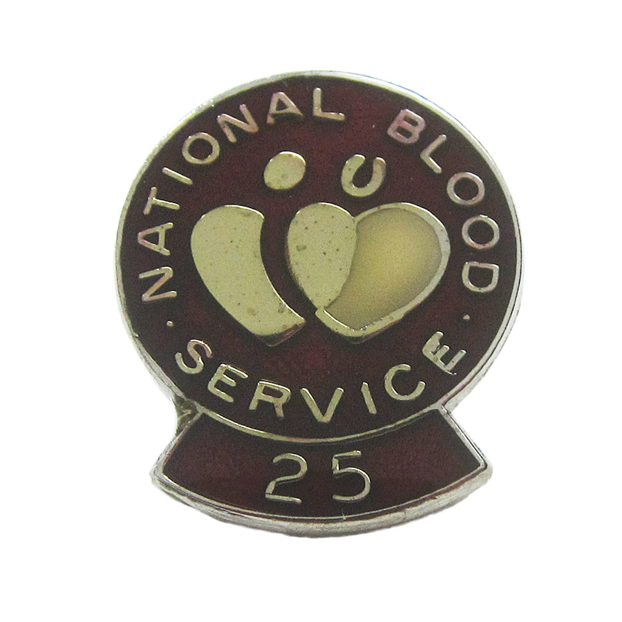 ピンズ National Blood Service イギリス 留め具付き レトロ ピンバッジ