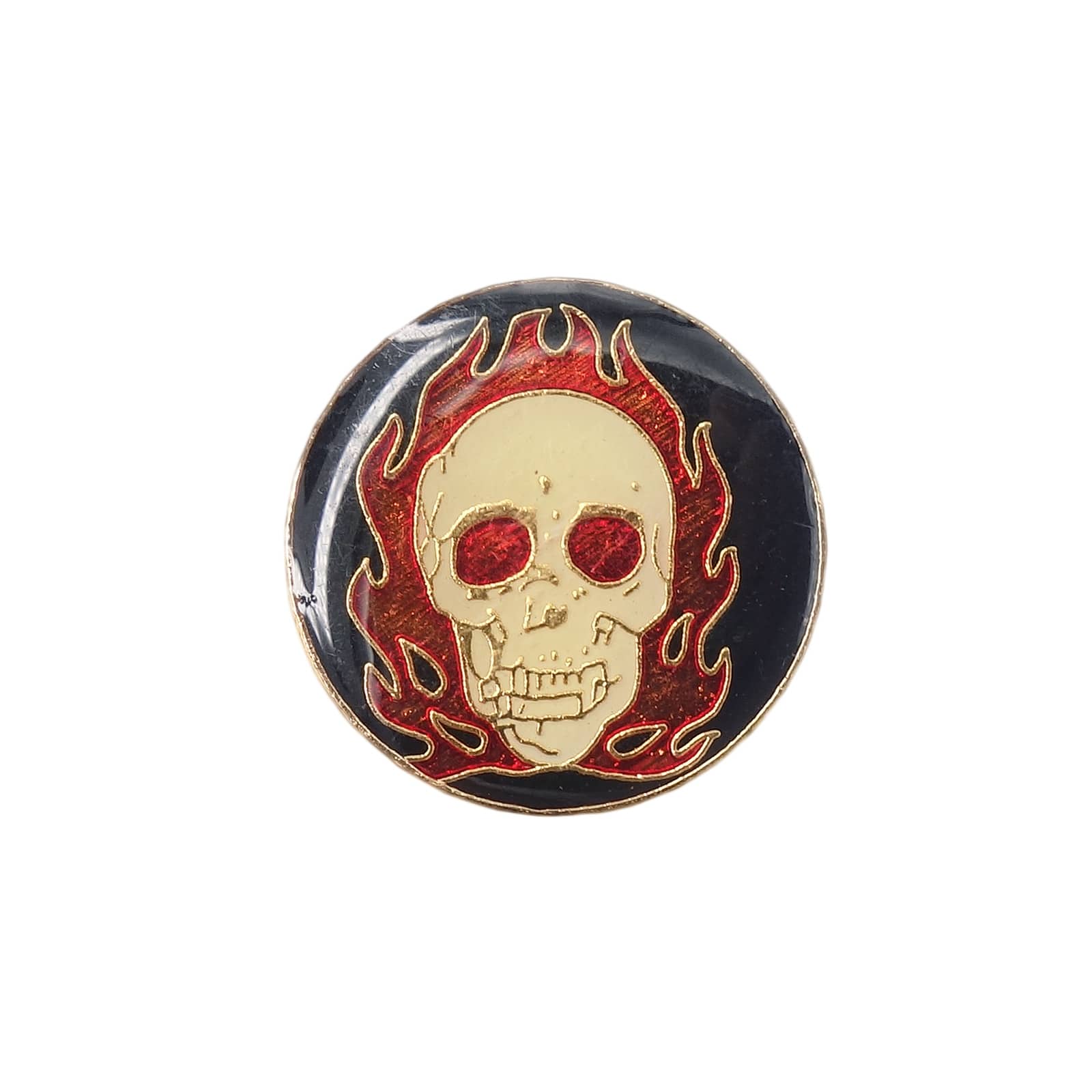 ファイヤー スカル バイカー ピンズ PWII