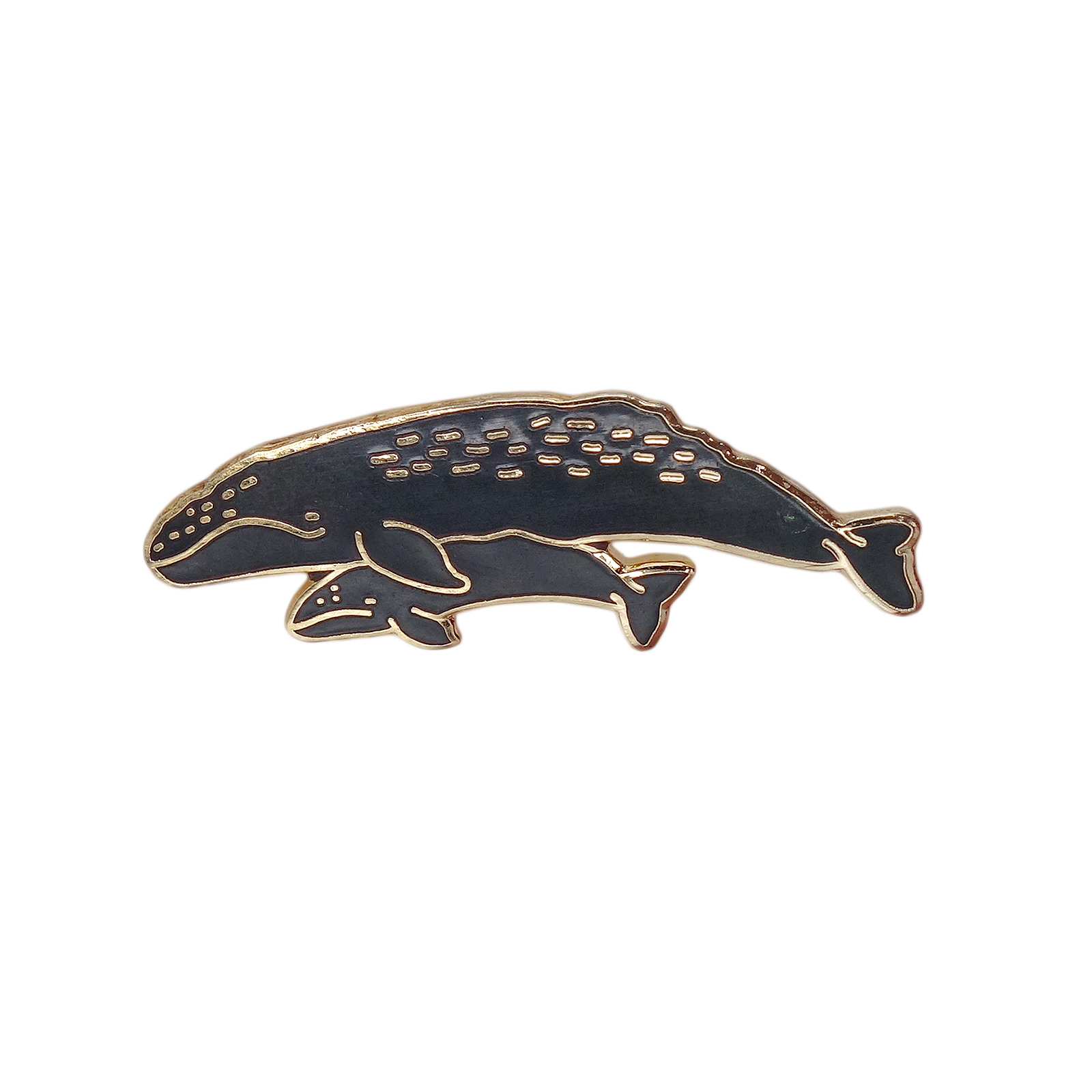 親子のクジラ ピンズ