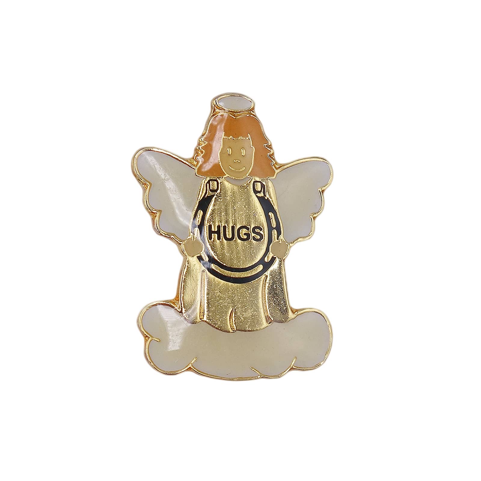  HUGS ピンズ エンジェル 蹄鉄を持つ天使