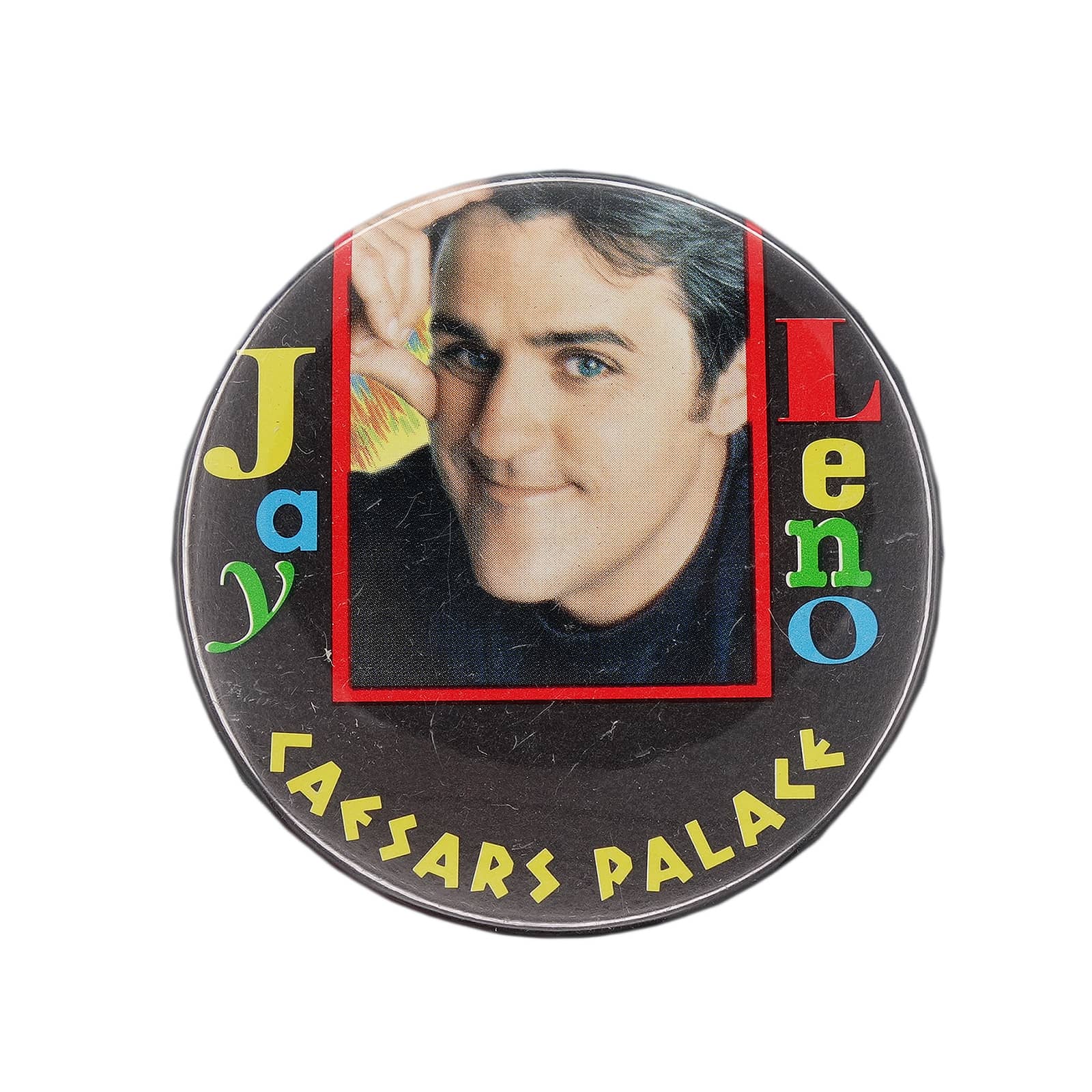 Jay Leno  ジェイ・レノ 缶バッジ コメディアン CAESARS PALACE