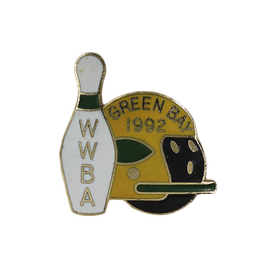 WWBA ボウリング ピンズ GREEN BAY 1992 留め具付き