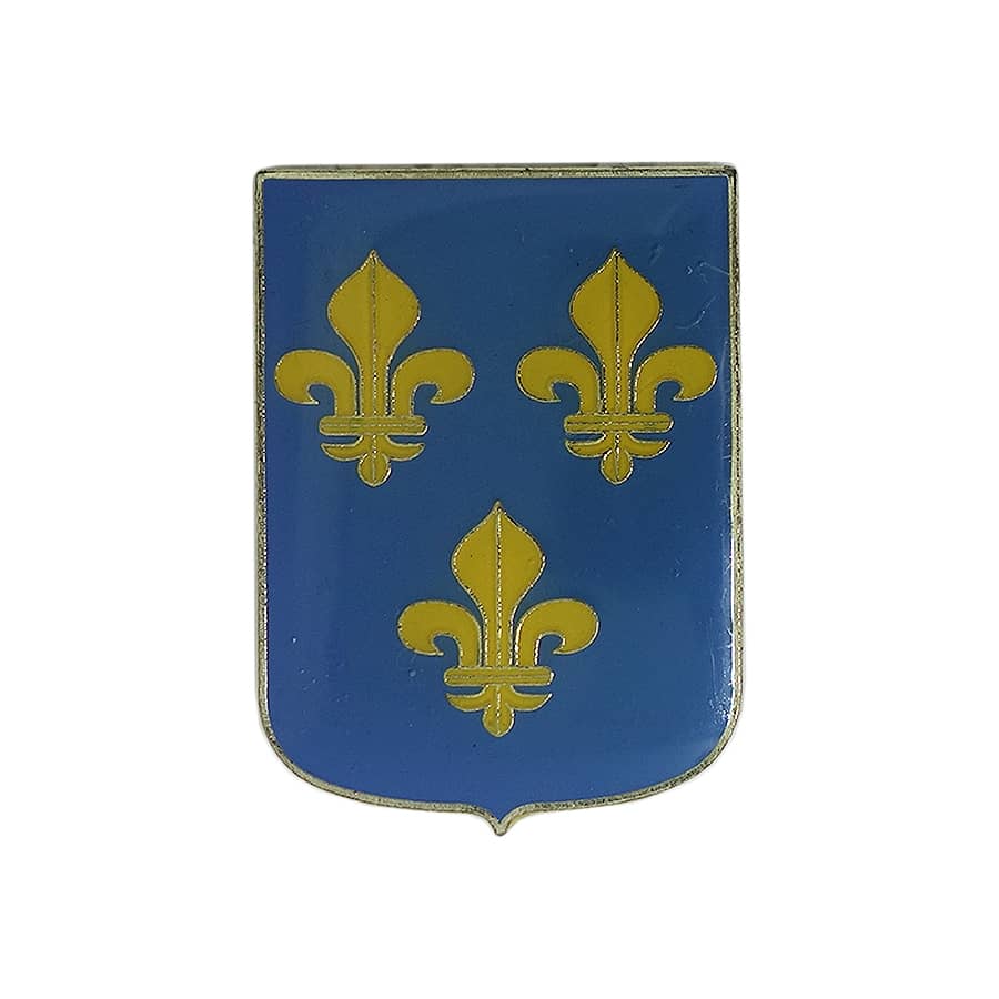 ILE DE FRANCE 紋章 ピンズ フランス イル=ド=フランス地域圏 留め具付き