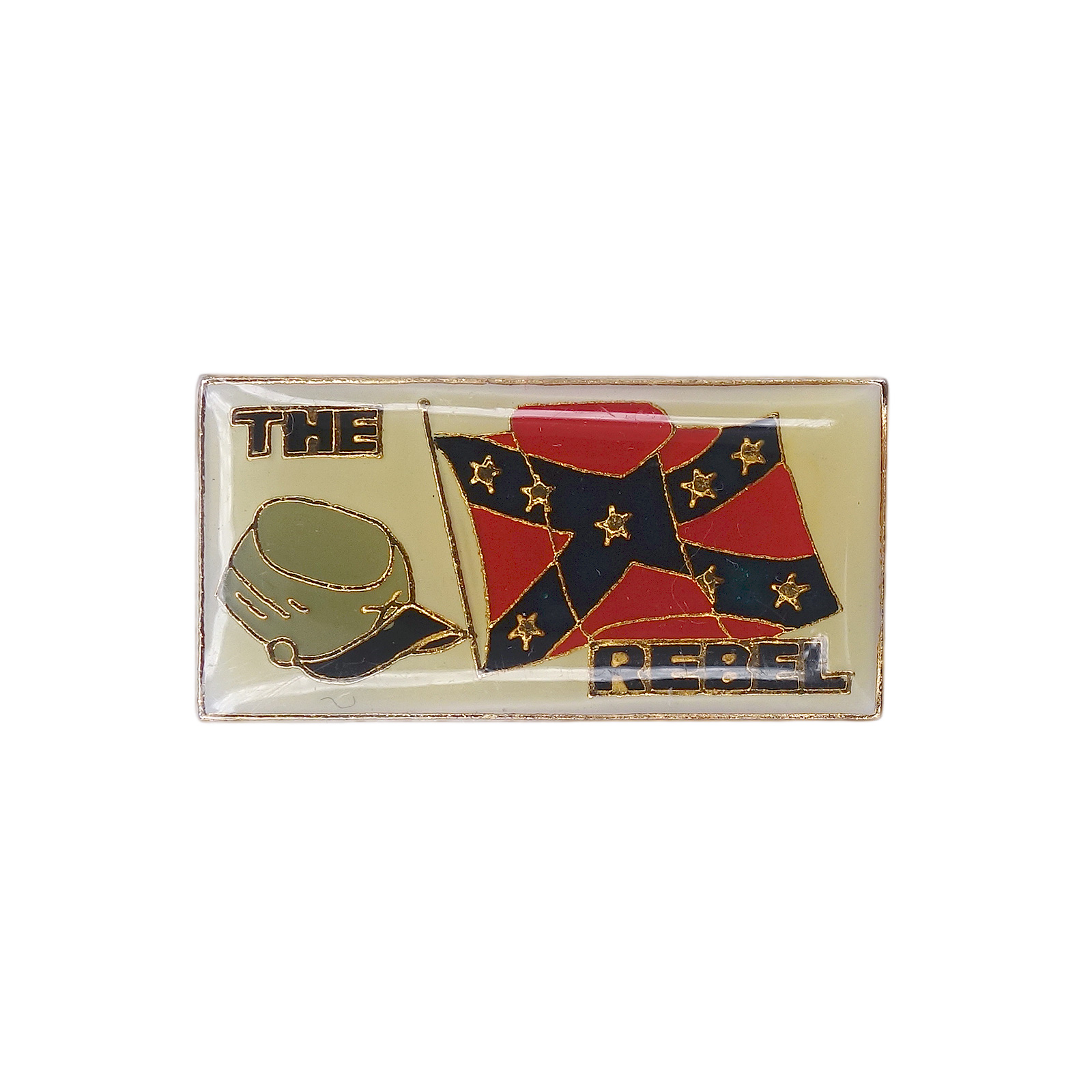 THE REBEL 南軍旗とケピ帽 ピンズ PWII