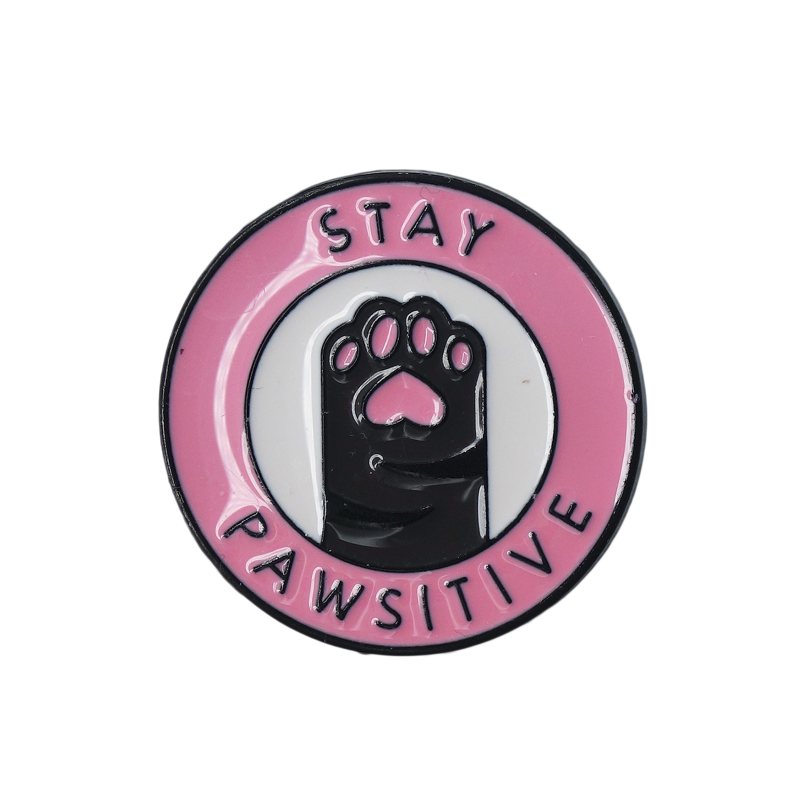 STAY PAWSITIVE 猫の足 ピンズ