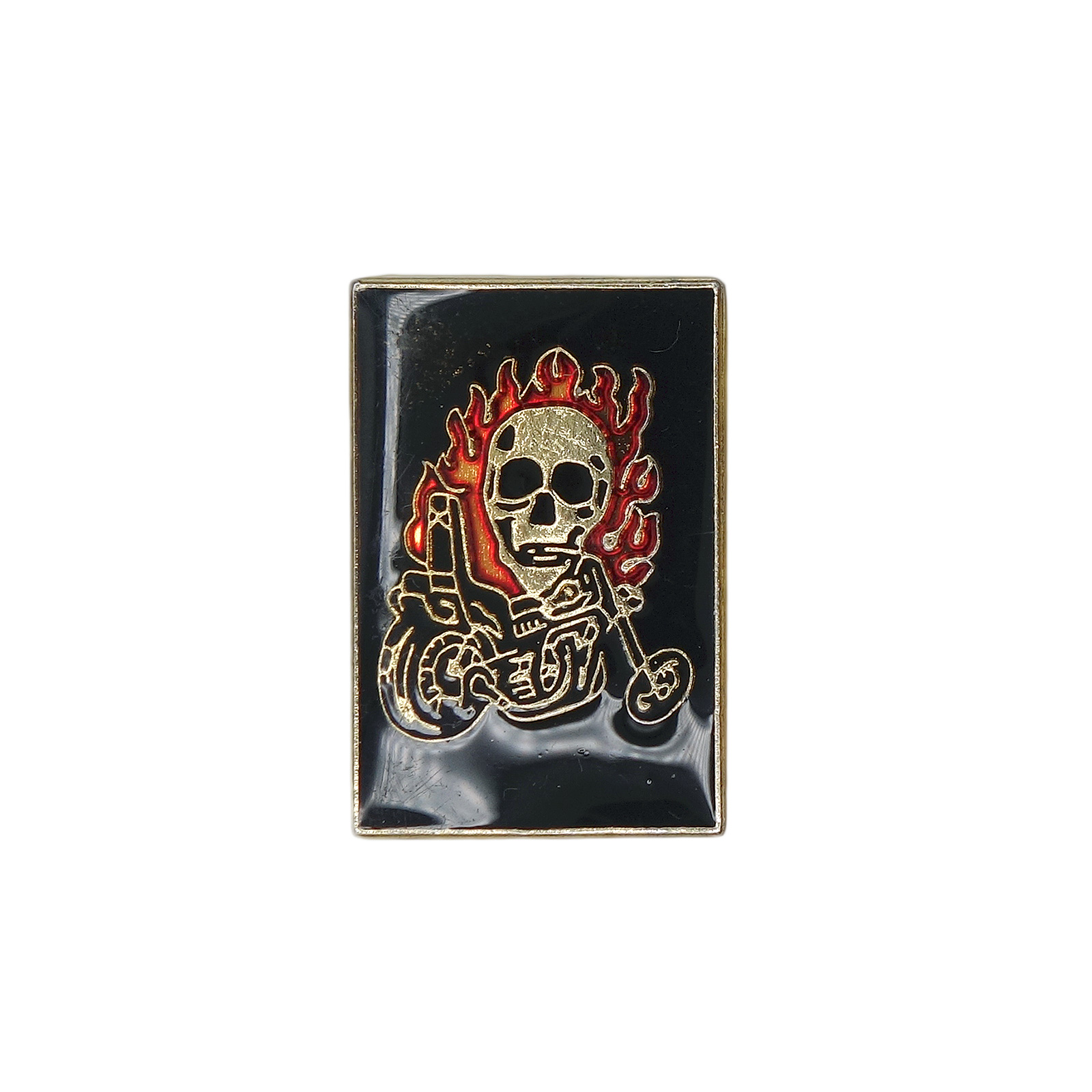 ファイヤースカル バイカー ピンズ