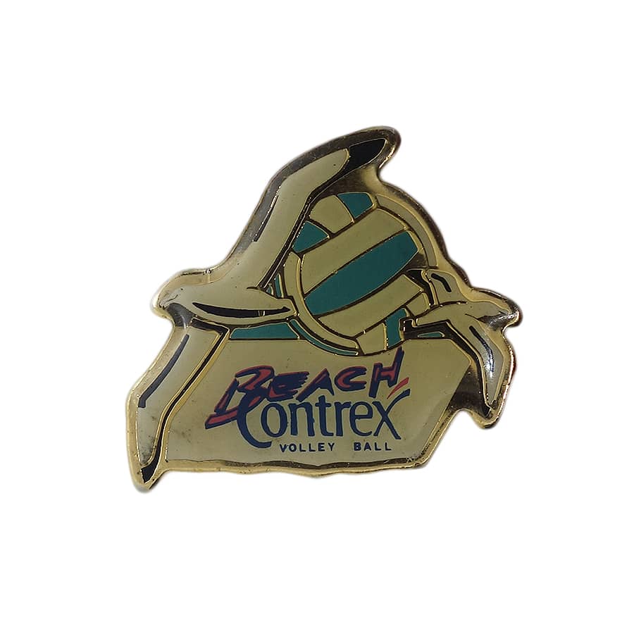 BEACH Contrex VOLLEY BALL ピンズ 留め具付き