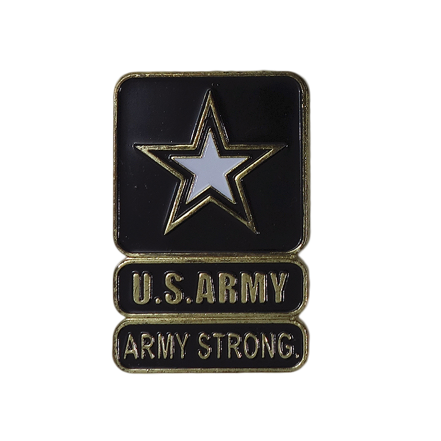 U.S.ARMY ピンズ ミリタリー ARMY STRONG 留め具付き