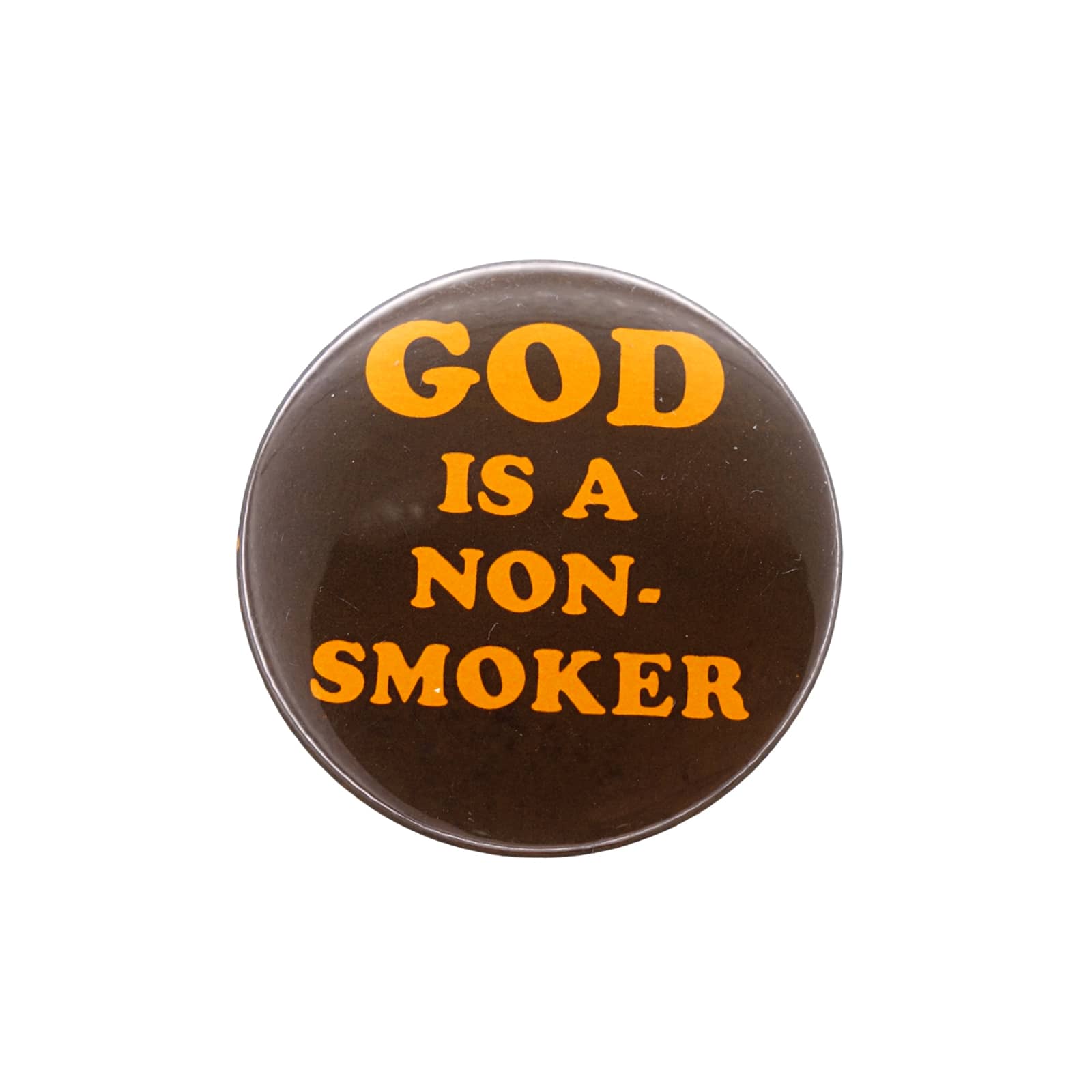 GOD IS A NON-SMOKER 缶バッジ バッチ