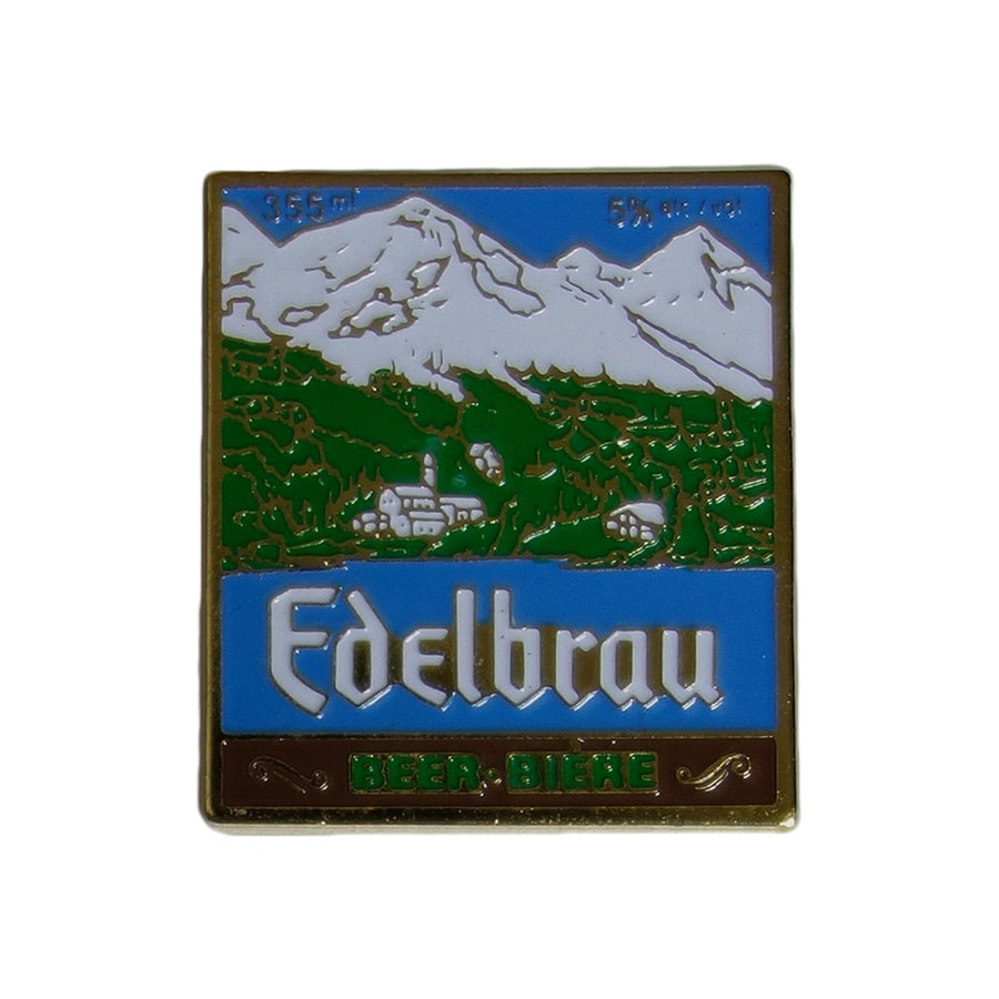 ピンズ ビール醸造会社 Edelbrau Brewing Company 留め具付き ピンバッジ