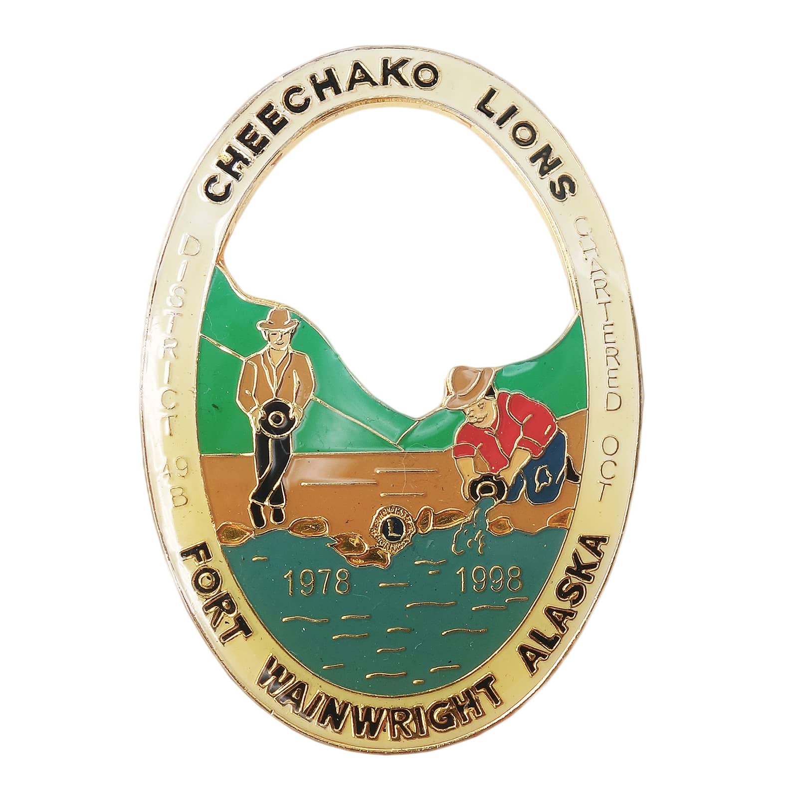 Cheechako Lions Clubs ライオンズクラブ ピンズ 砂金採掘者