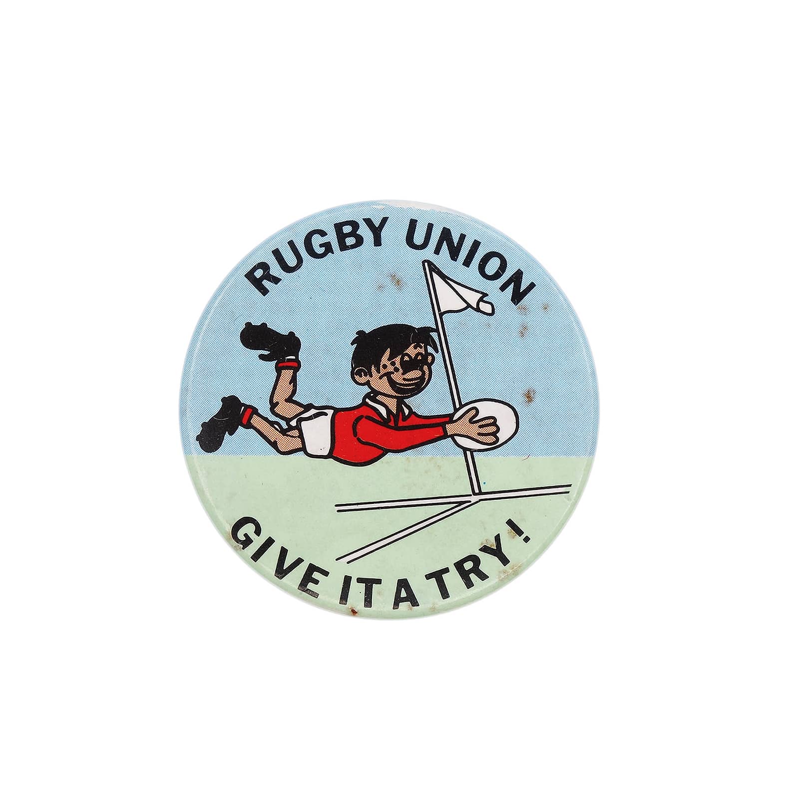RUGBY UNION ラグビーユニオン 缶バッジ バッチ GIVE IT A TRY!