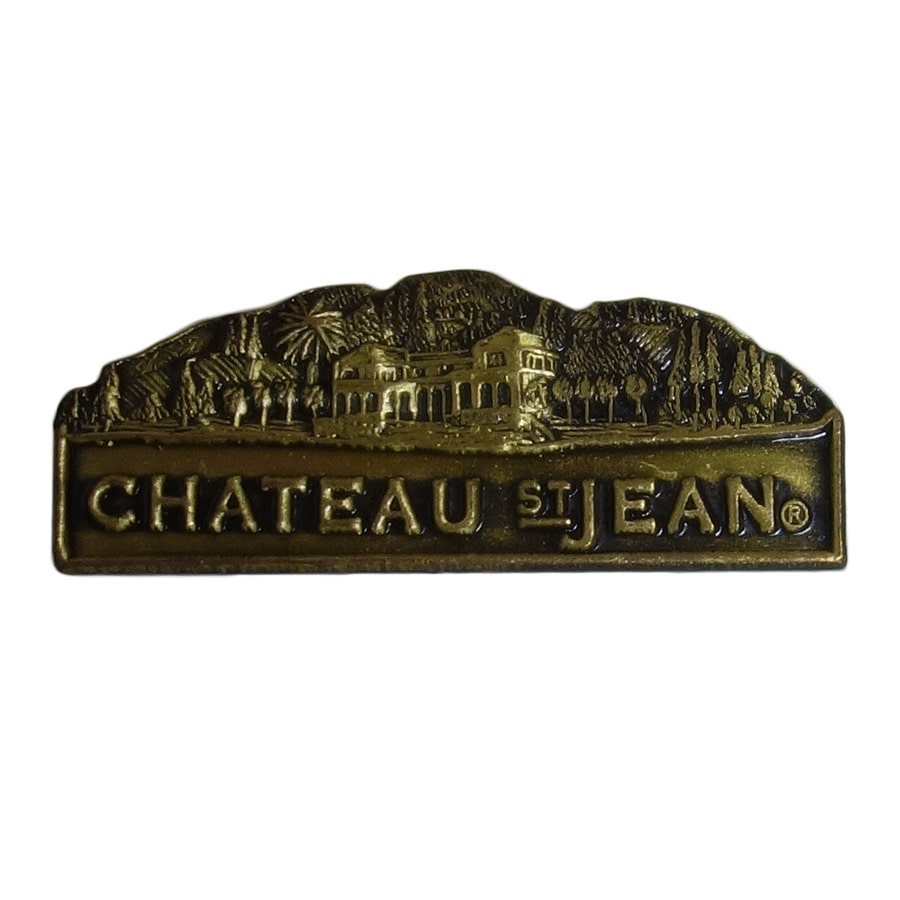 ピンズ ワイナリー Chateau St. Jean お酒関連 留め具付き レトロ ピンバッジ