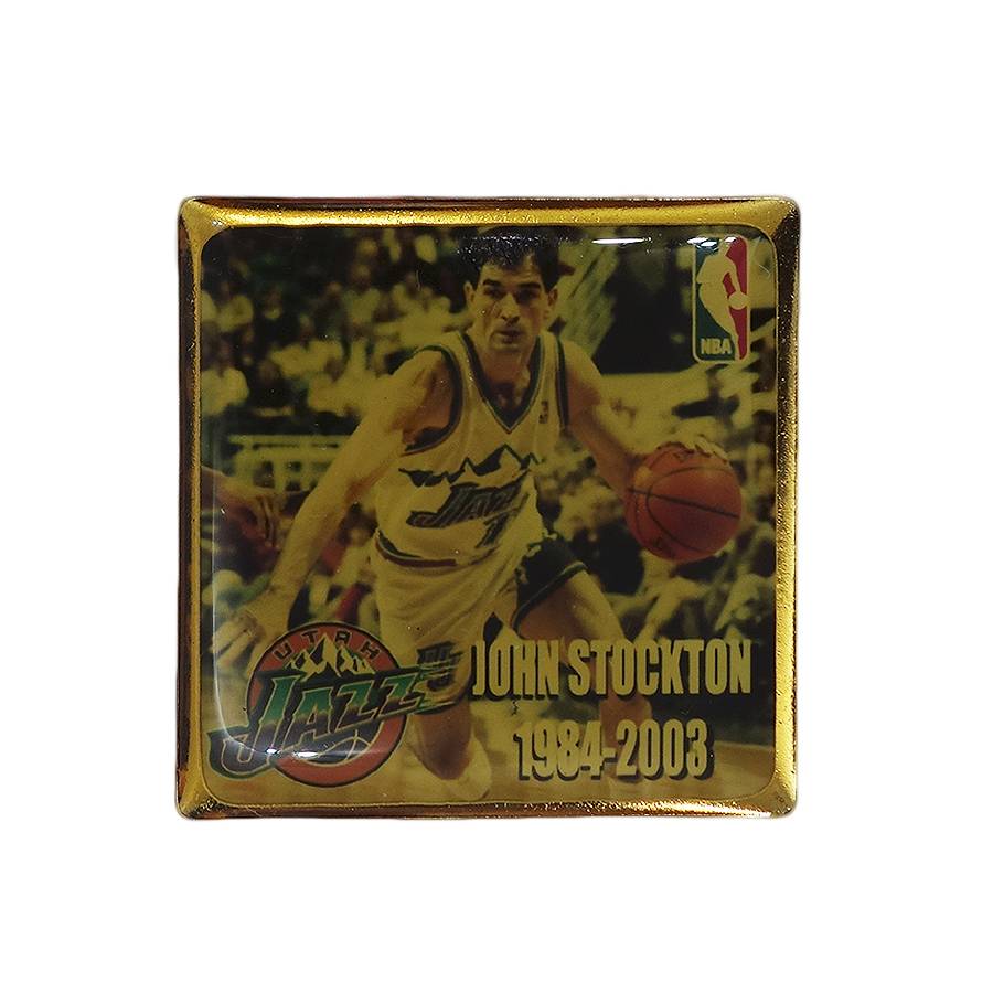 NBA ジョン・ストックトン ピンズ Utah Jazz 1984-2003 バスケ 留め具付き