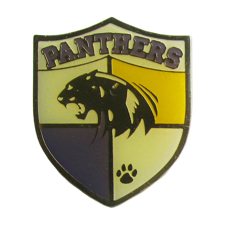 ピンズ PANTHERS 留め具付き レトロ ピンバッジ