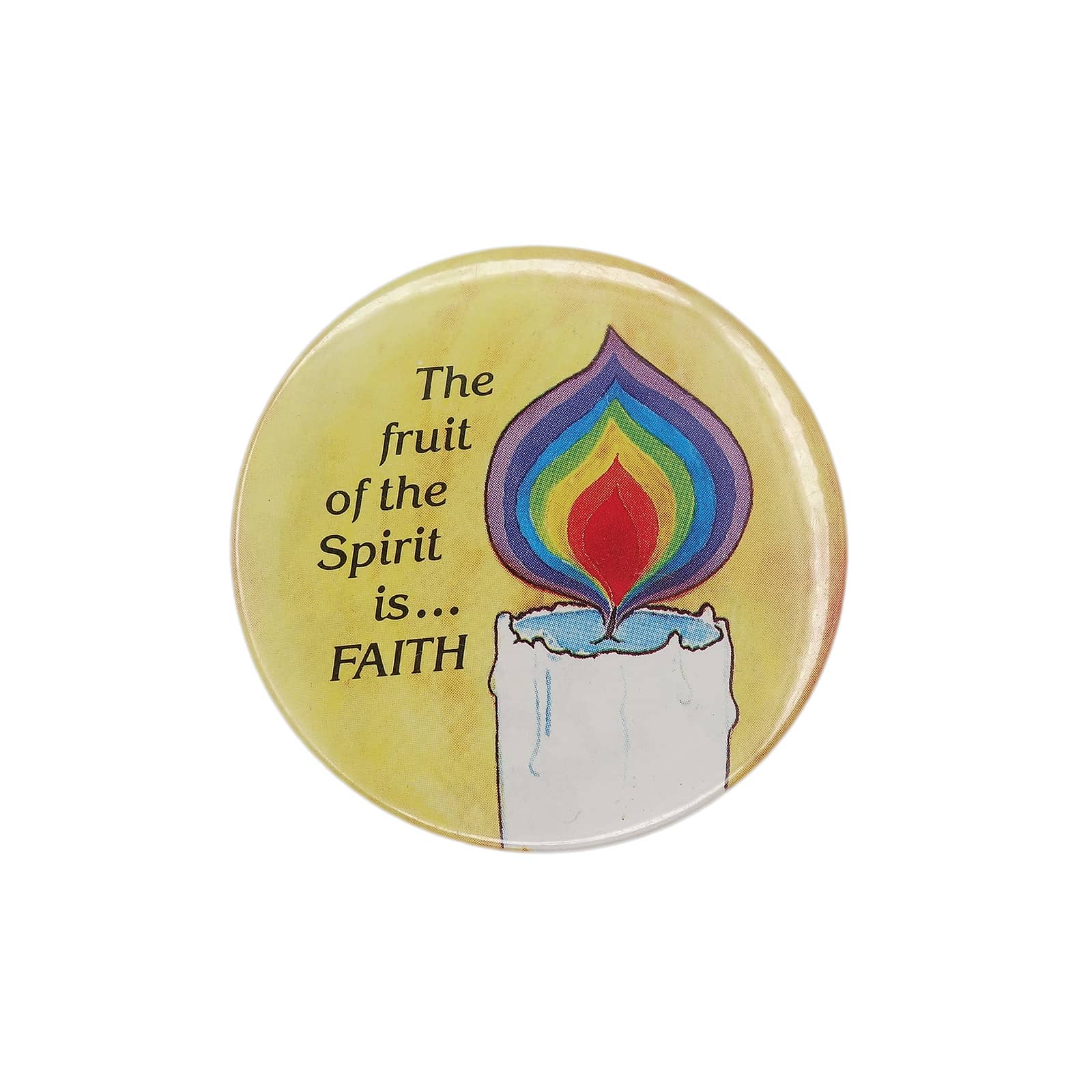 The fruit of the Spirit is... FAITH 御霊の実 缶バッジ バッチ