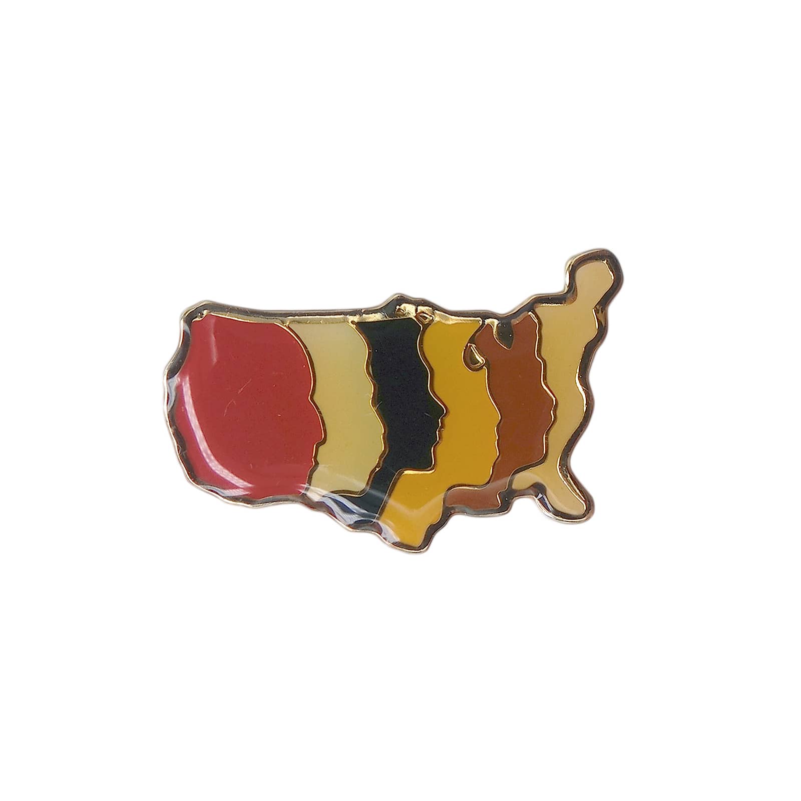 アメリカ合衆国 地図型 ピンズ 多様性