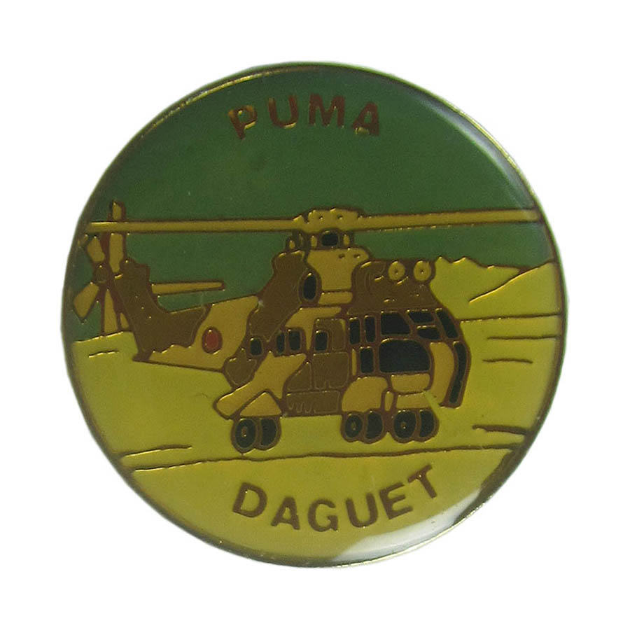 ピンズ ヘリコプター PUMA フランス 陸軍 留め具付き レトロ ピンバッジ