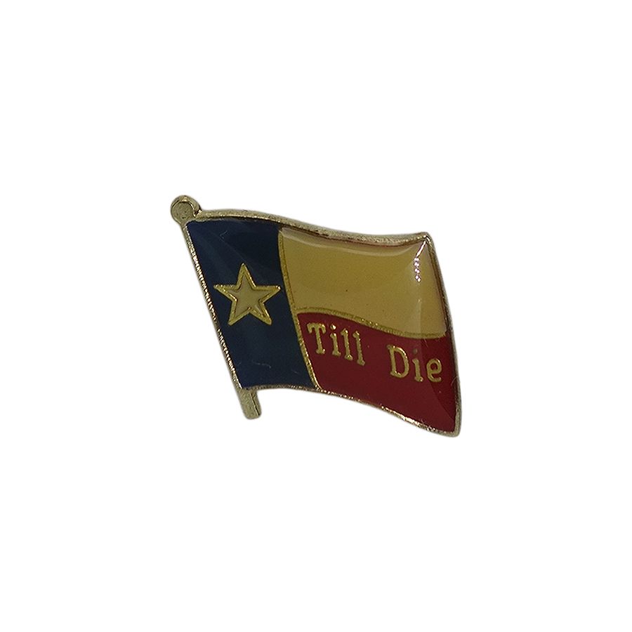 TEXAS 州旗 ピンズ Till Die テキサス州 留め具付き