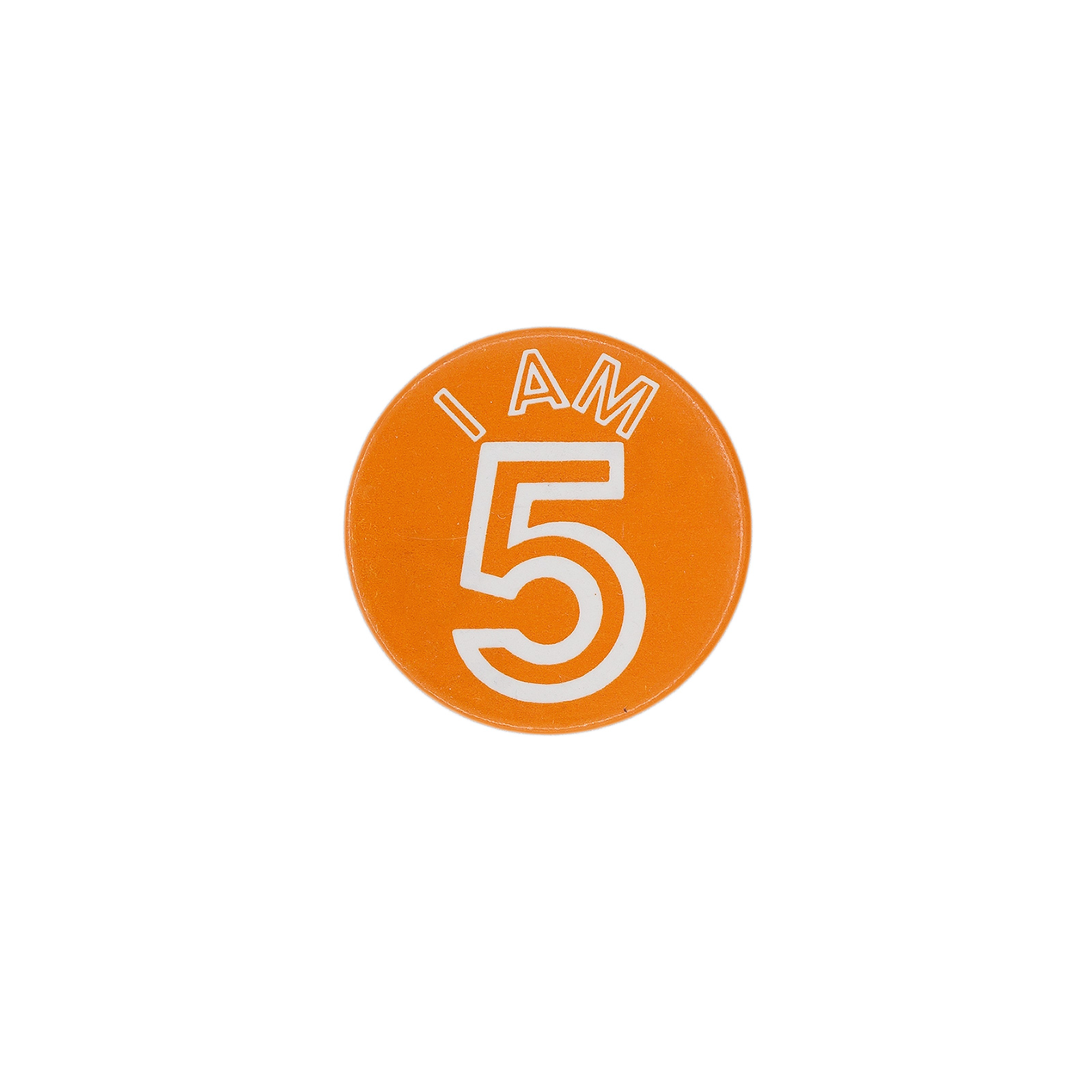 I AM 5 缶バッジ バッチ 5歳 誕生日