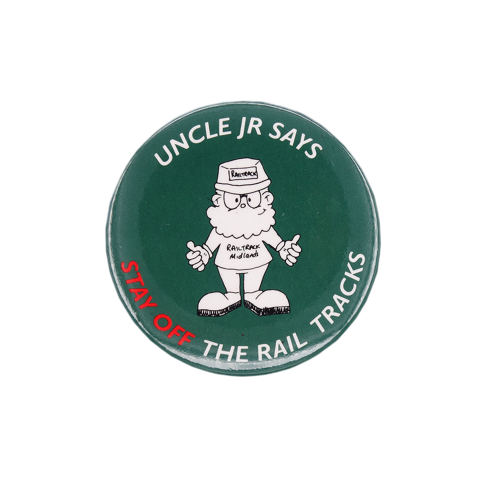 Railtrack Midlands 缶バッジ バッチ 安全キャンペーン