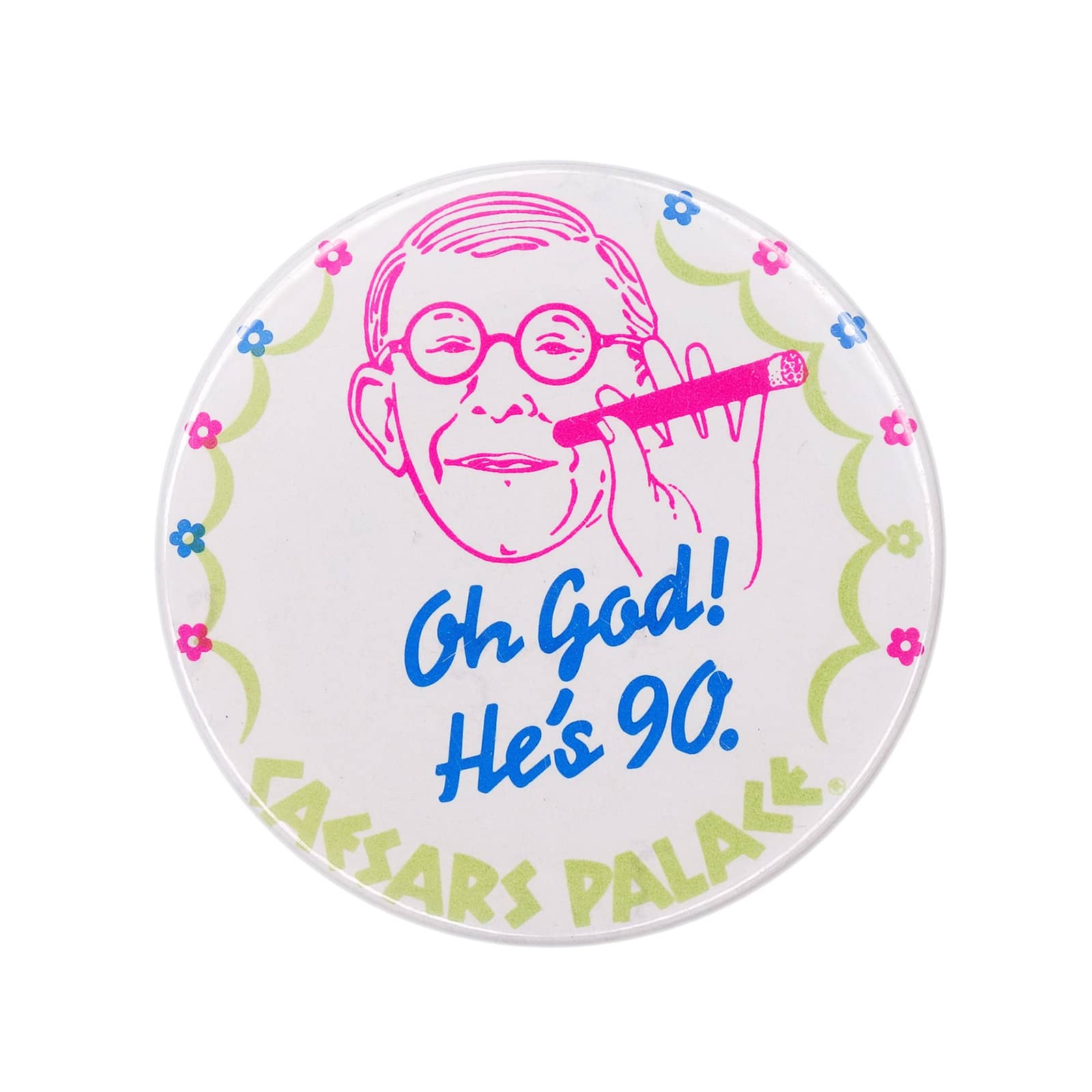 GEORGE BURNS ジョージ・バーンズ 缶バッジ CAESARS PALACE