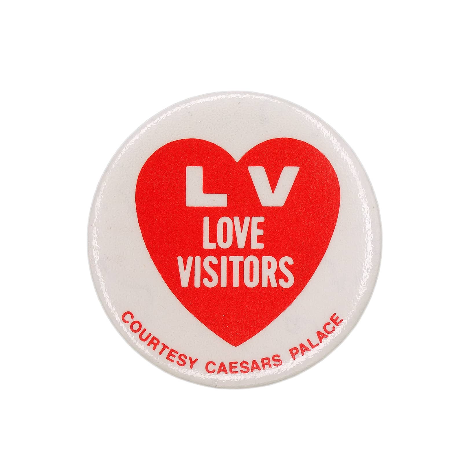 LV LOVE VISITORS 缶バッジ CAESARS PALACE
