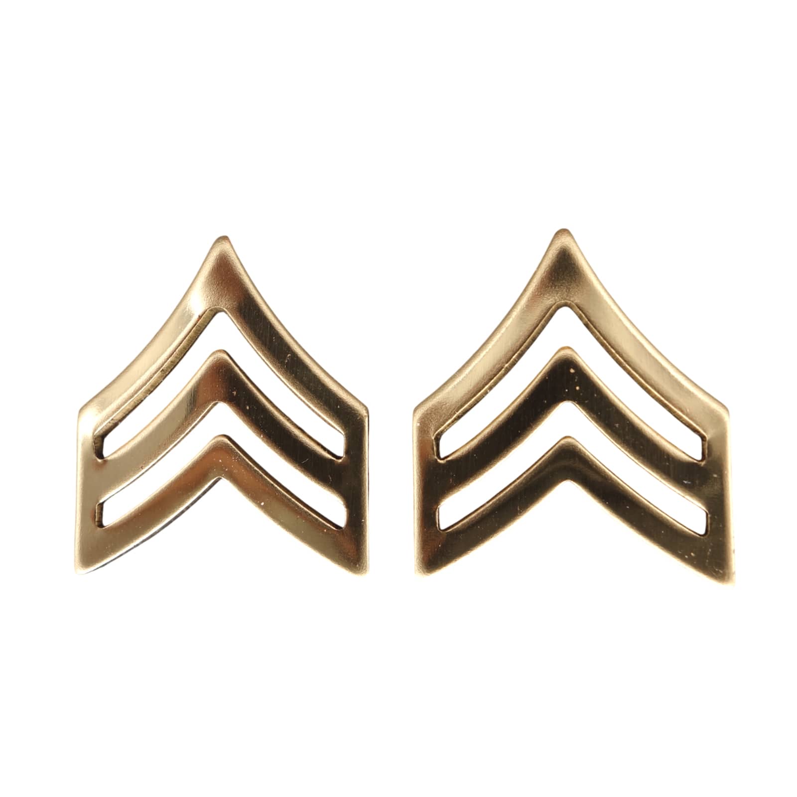 米軍 階級章 三等軍曹 ピンズ ミリタリー インシグニア 2点セット