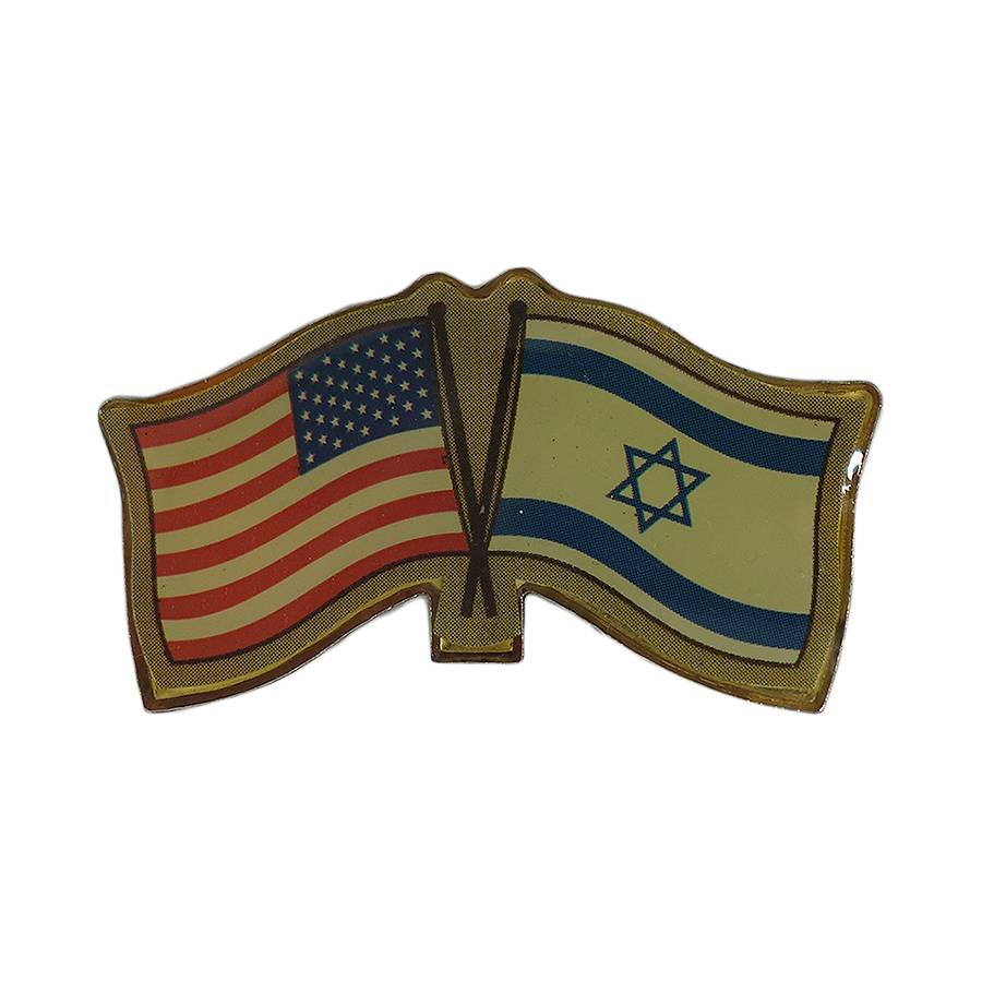 星条旗×イスラエル国旗 ピンズ 留め具付き