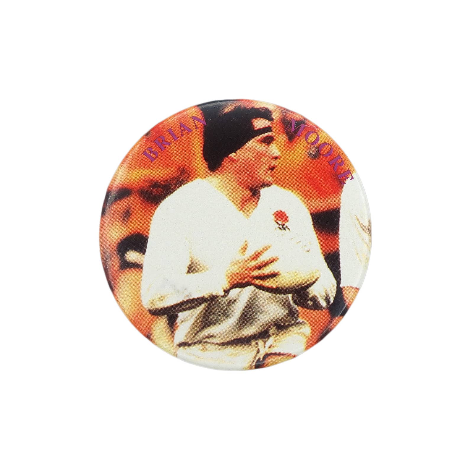 イングランド代表 ラグビーユニオン選手 ブライアン・ムーア 缶バッジ Brian Moore