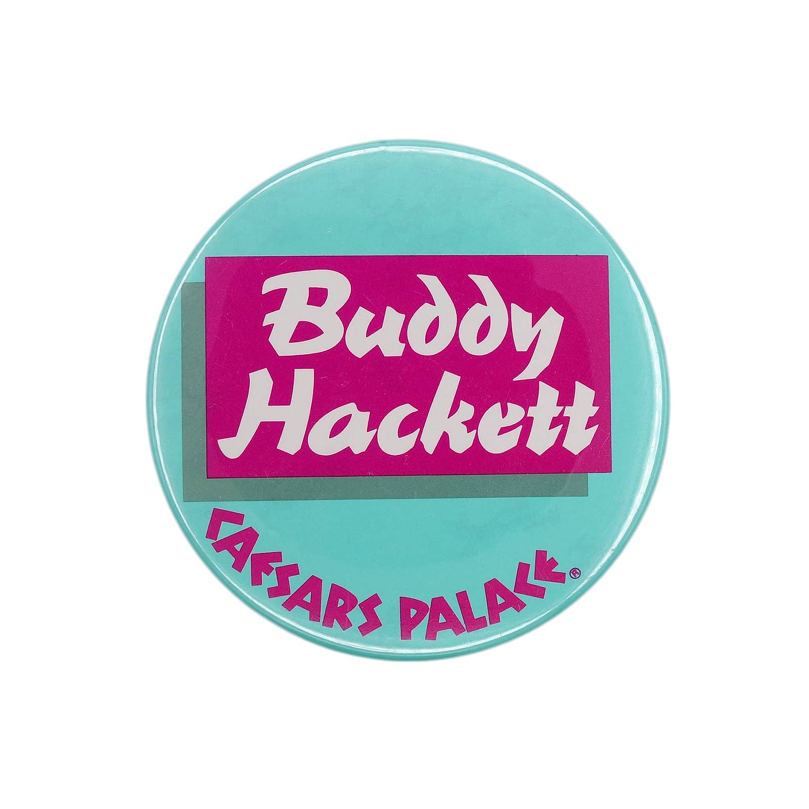 Buddy Hackett バディ・ハケット 缶バッジ コメディアン CAESARS PALACE