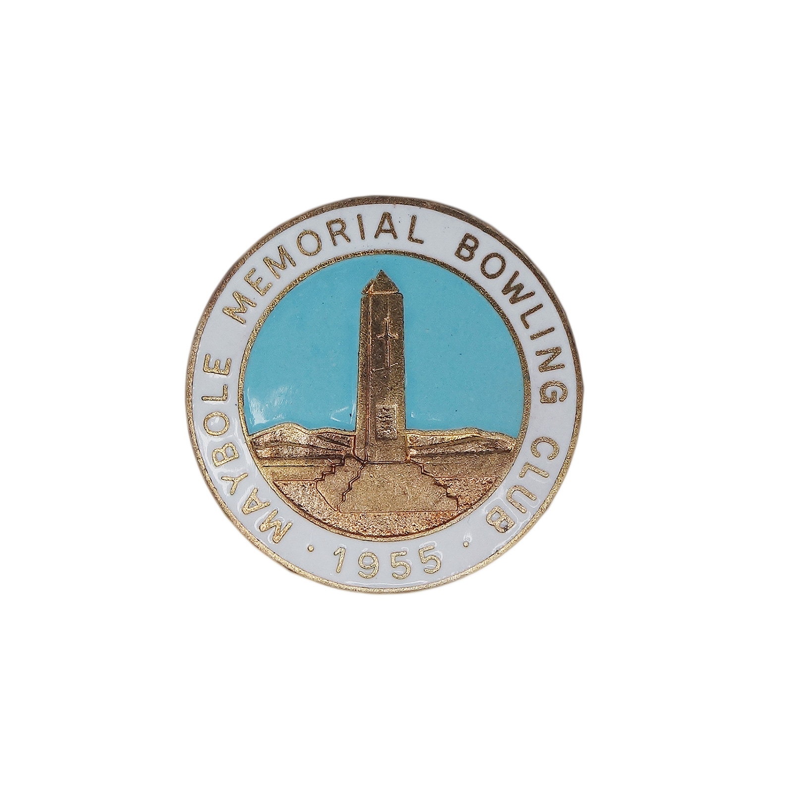 MAYPOLE MEMORIAL BOWLING CLUB ピンバッジ 英国 ローンボウルズ