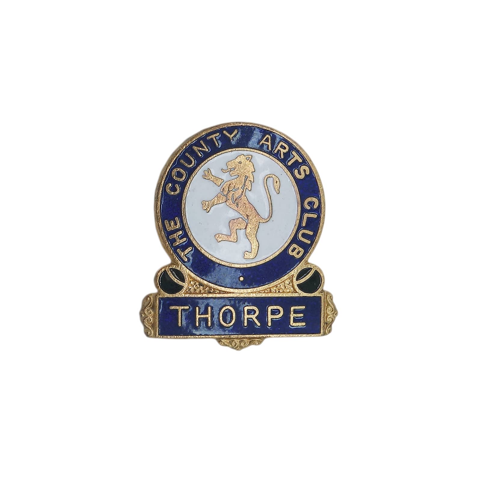 THE COUNTY ARTS CLUB THORPE ピンバッジ 英国 ローンボウルズ