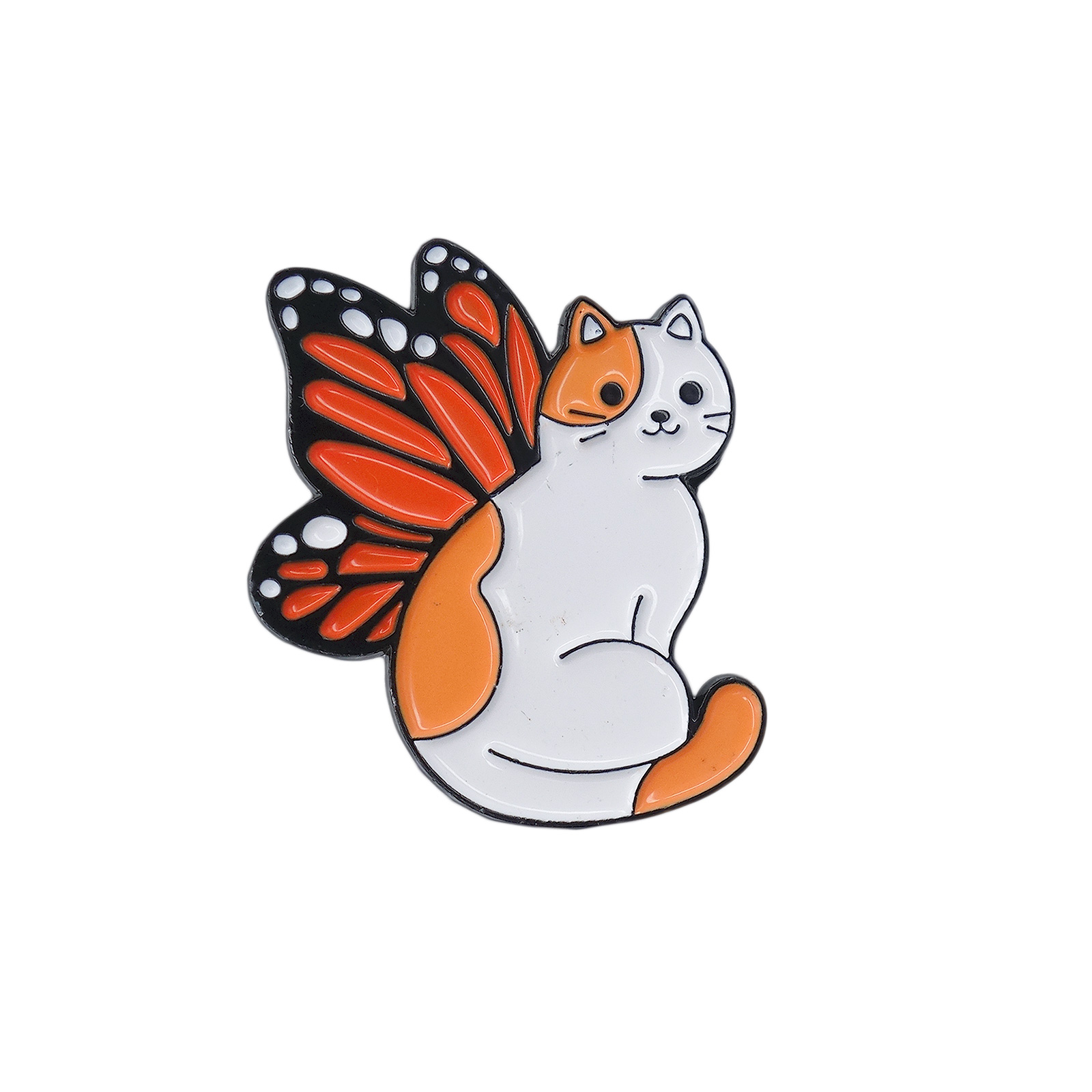 蝶の羽が生えた猫 ピンズ