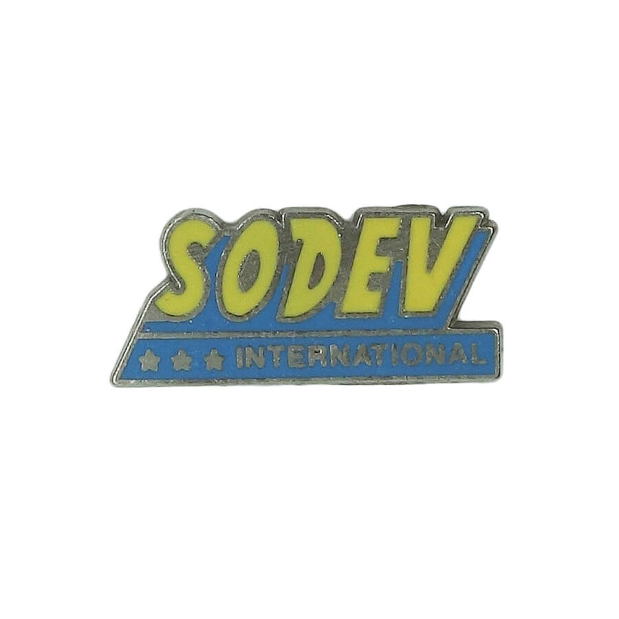 ピンズ Sodev International 留め具付き レトロ