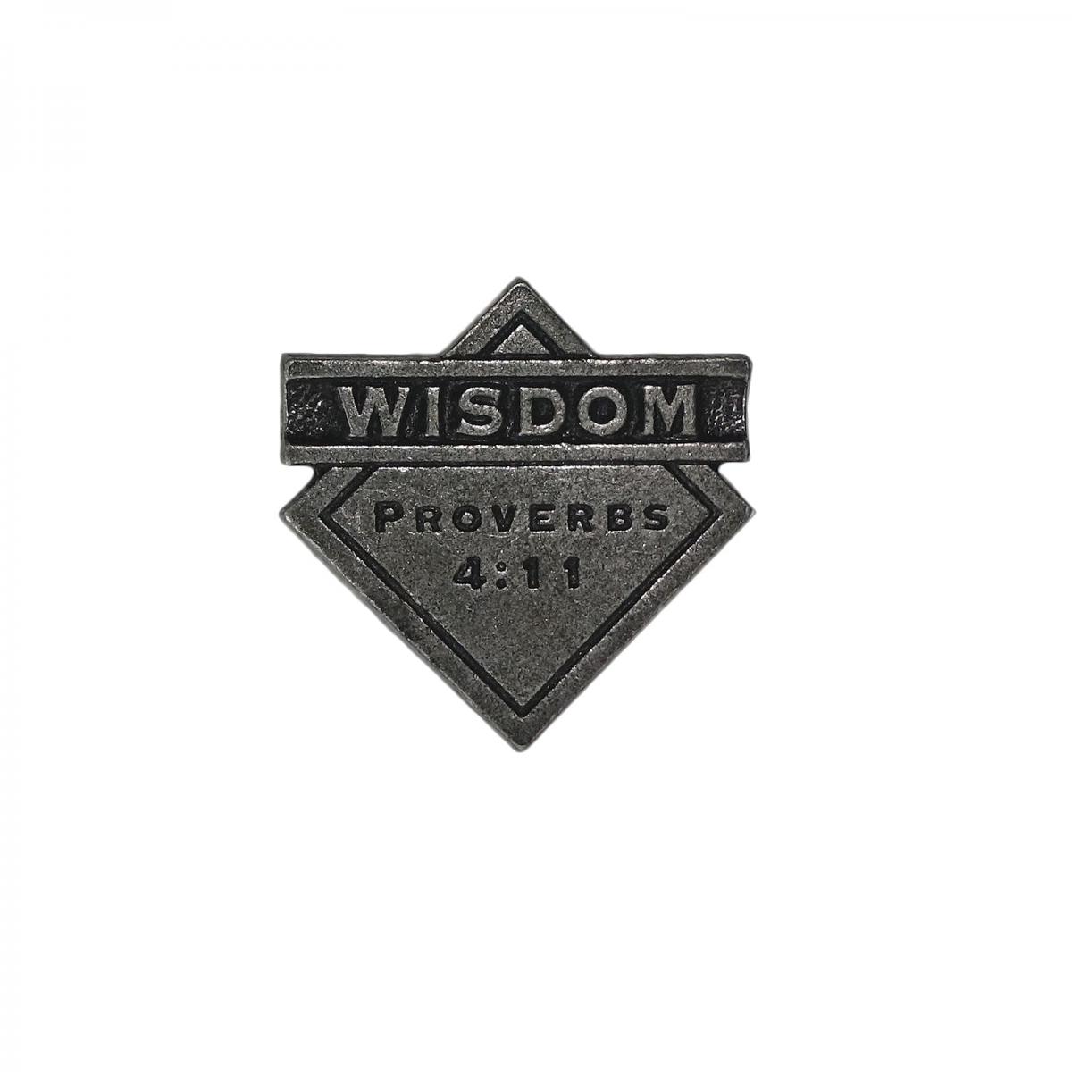 WISDOM ピンズ聖書の一節 PROVERBS 4;11 留め具付き