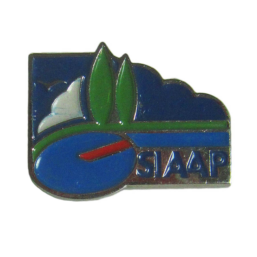 ピンズ SIAAP 留め具付き レトロ