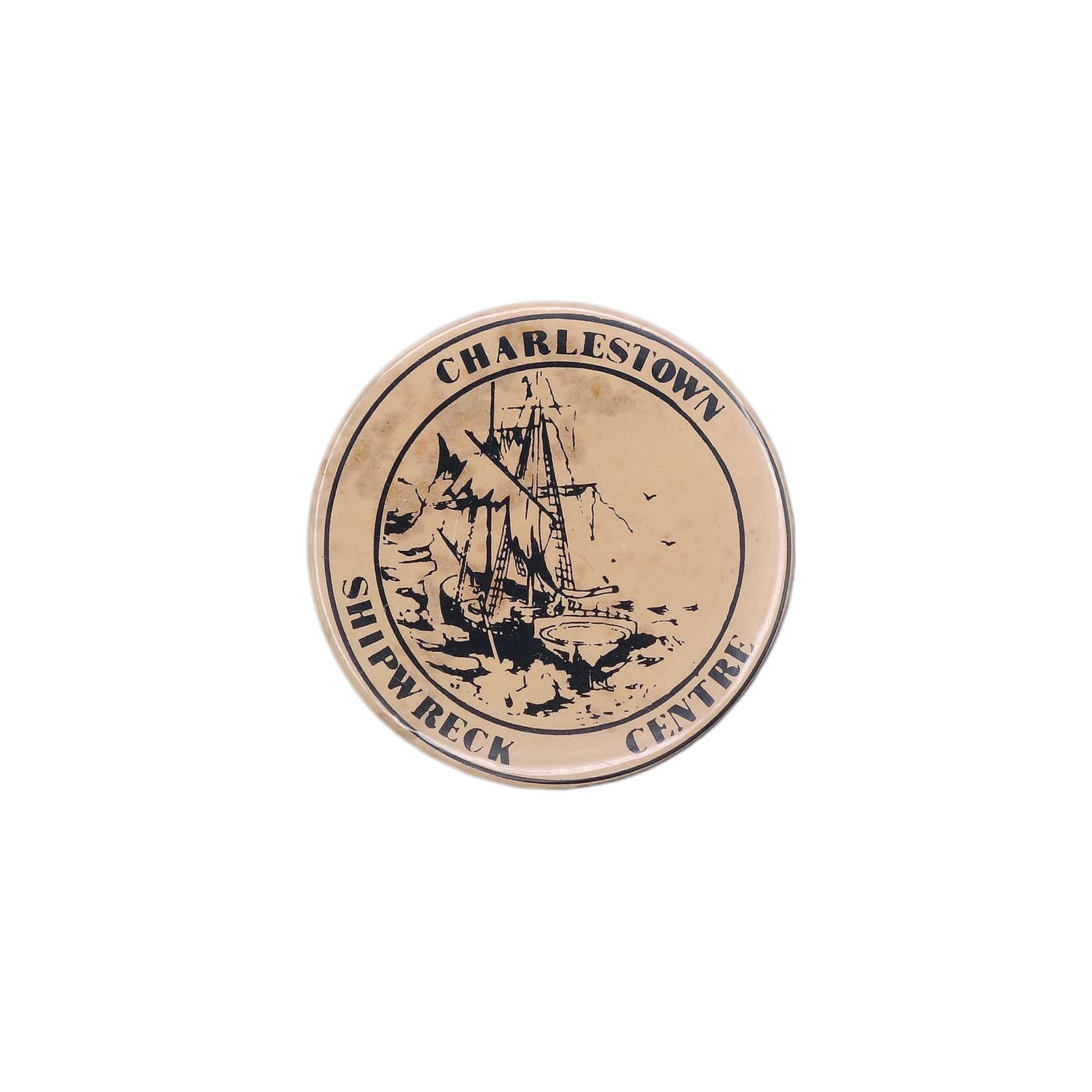 Charlestown Shipwreck Centre 缶バッジ バッチ 難破船
